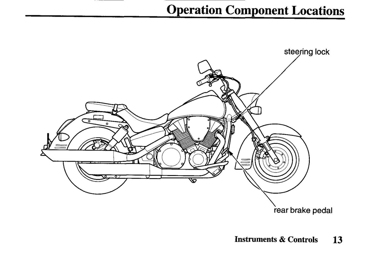 HONDA VTX1300S VTX1300R Motorcycle Owners Manual 2007 - WIRE BOUND - COVERS