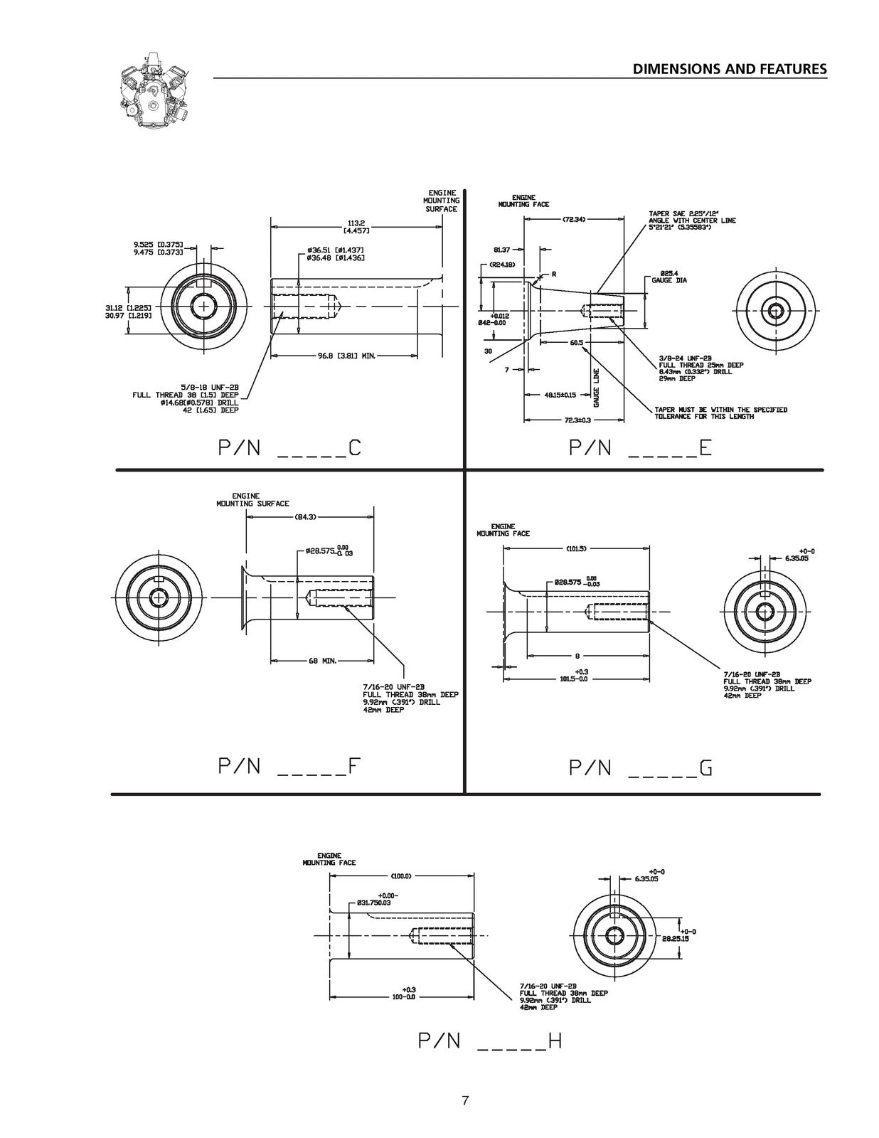 GENERAC GTV 900 760 V-Twin OHVI Engine Service Manual - WIRE BOUND - COVERS