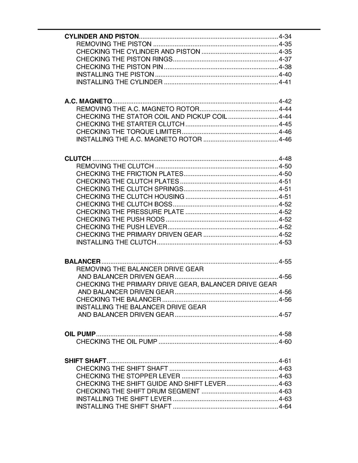 YAMAHA YFZ450S ATV Service Manual 2003 - BOUND - COVERS - XL FOLDOUT PAGES
