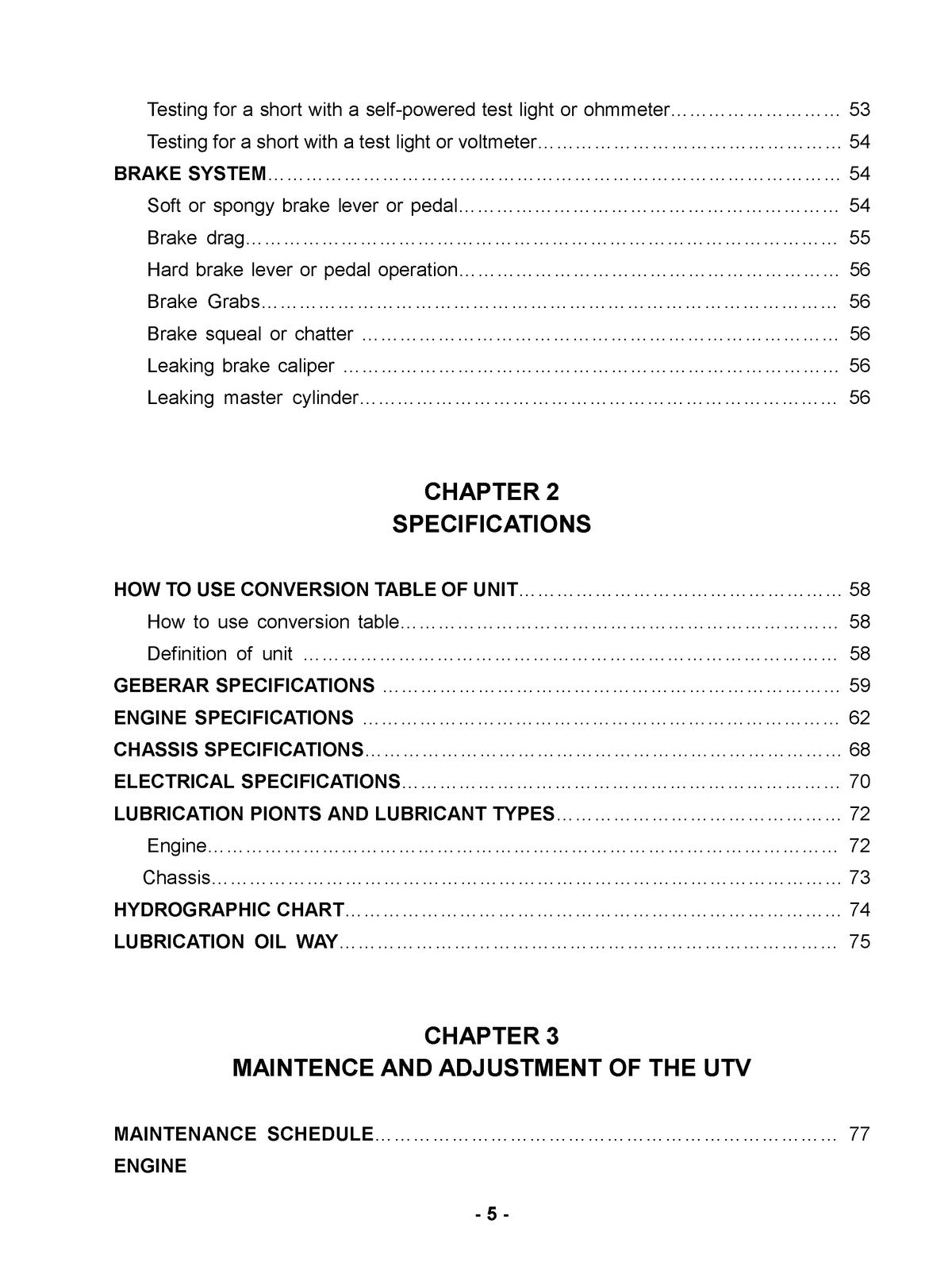 HISUN HS1000 UTV Service Manual - BOUND - COVERS - XL FOLDOUT PAGES