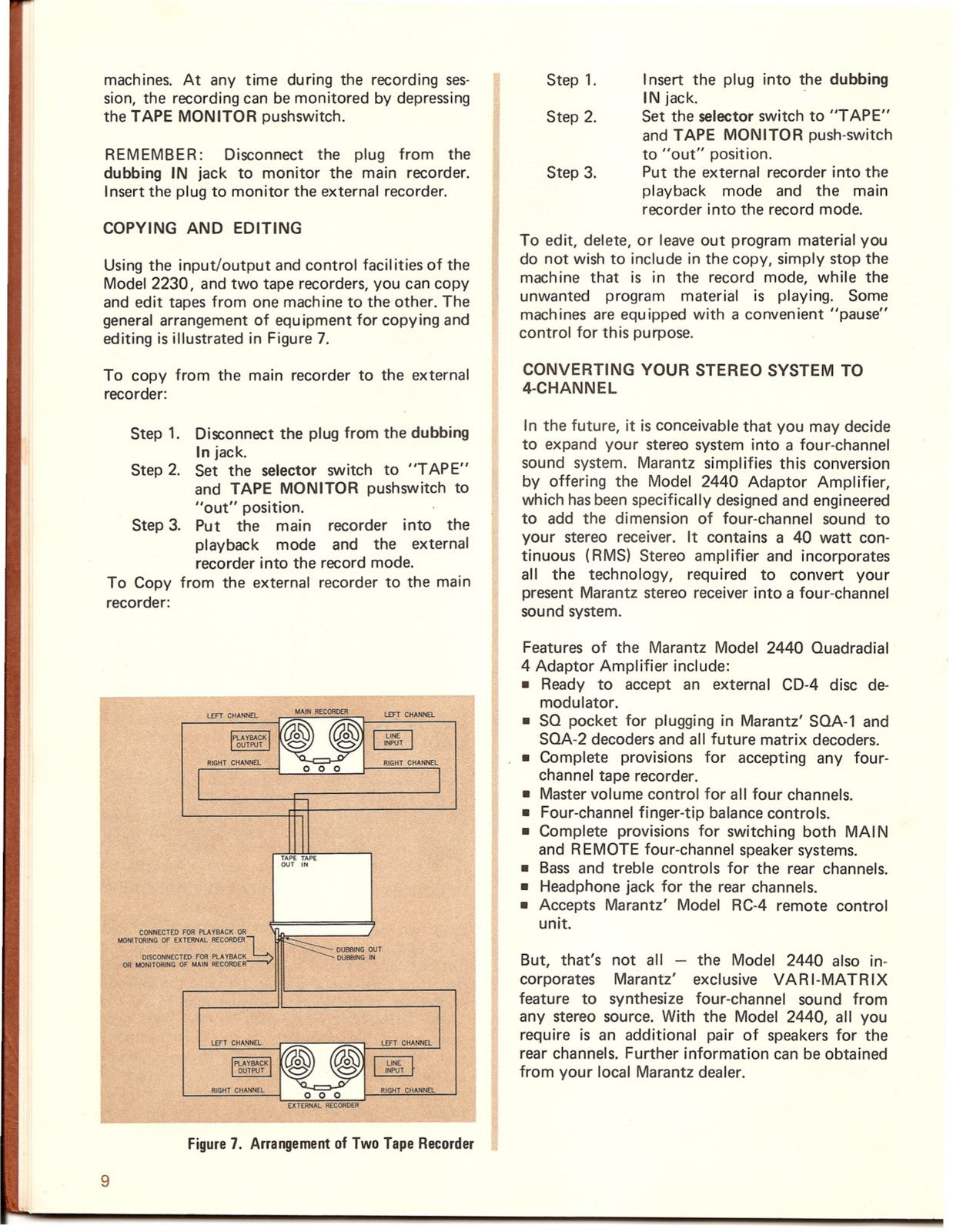 Marantz 2230 Receiver Owner & Service Manual BUNDLE - WIRE BOUND - FOLDOUTS