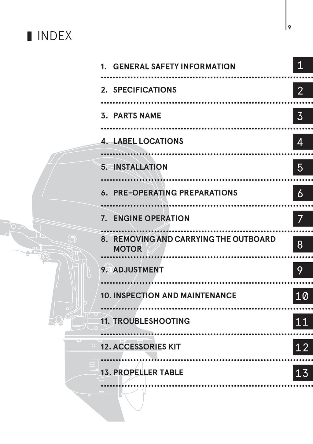 TOHATSU MFS 75A 90A 100A 115A OWNERS MANUAL - STEEL WIRE BOUND - TOUGH COVERS