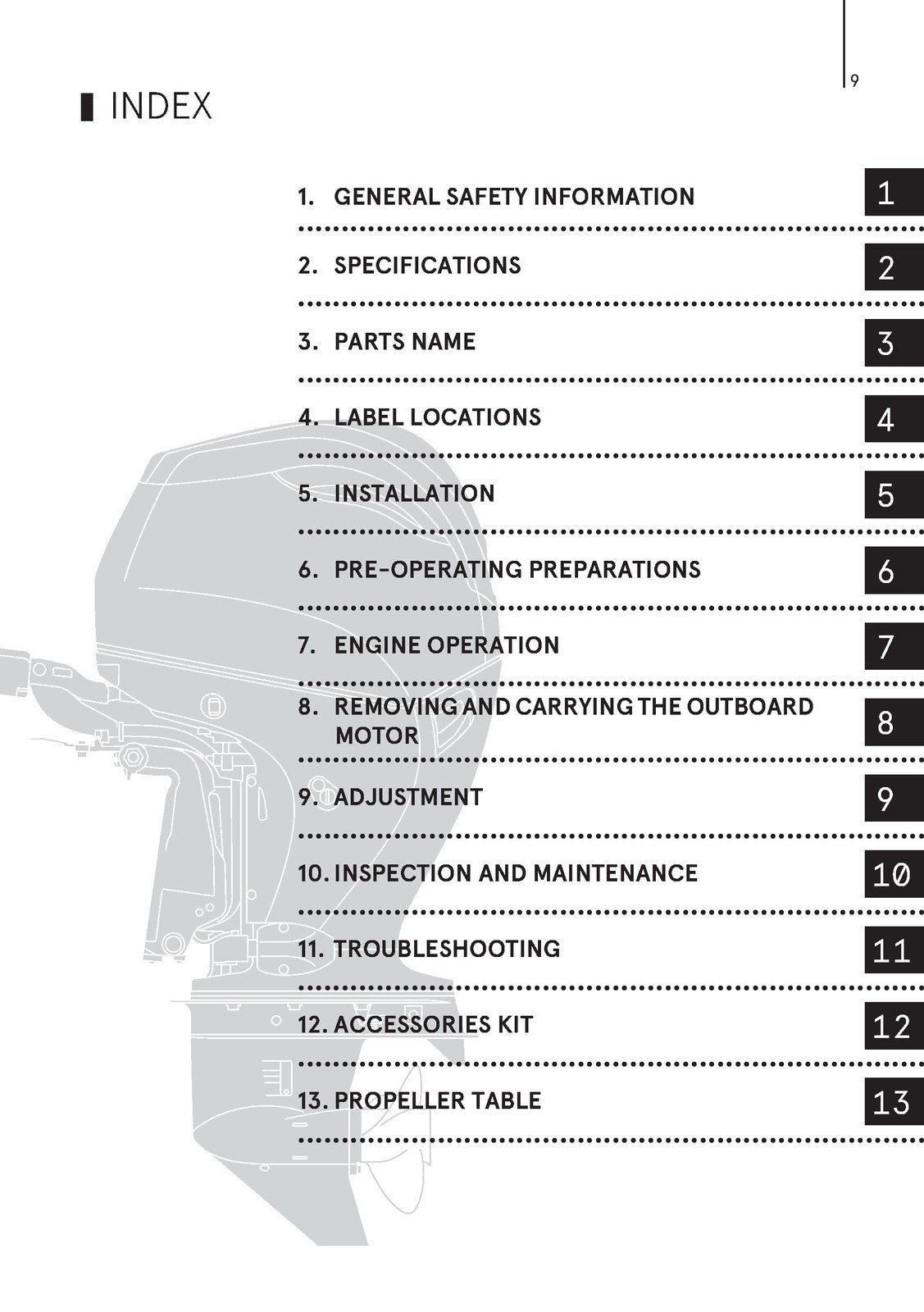 TOHATSU MFS 75A 90A 100A 115A OWNERS MANUAL - STEEL WIRE BOUND - TOUGH COVERS