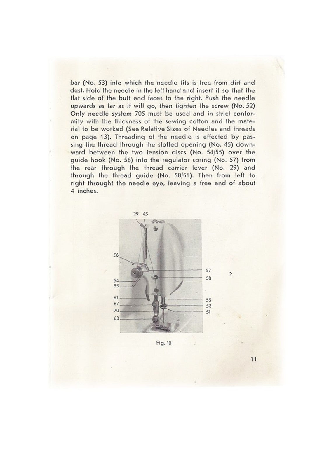 HELVETIA Portable Sewing Machine Instruction Book Manual - WIRE BOUND - COVERS