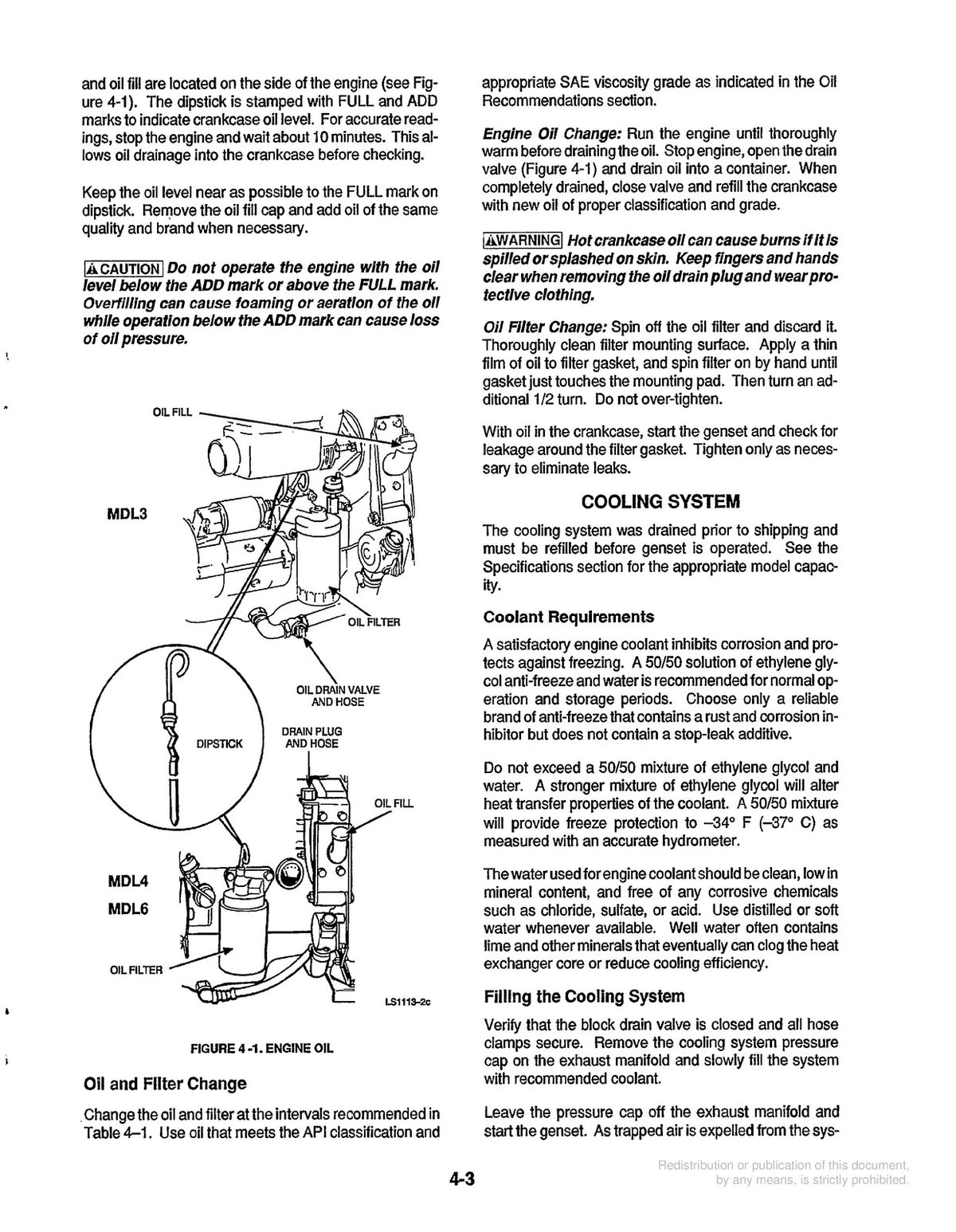 ONAN MDL3 MDL4 MDL6 Marine Genset Operators Manual 1992, BOUND, COVERS, FOLDOUTS