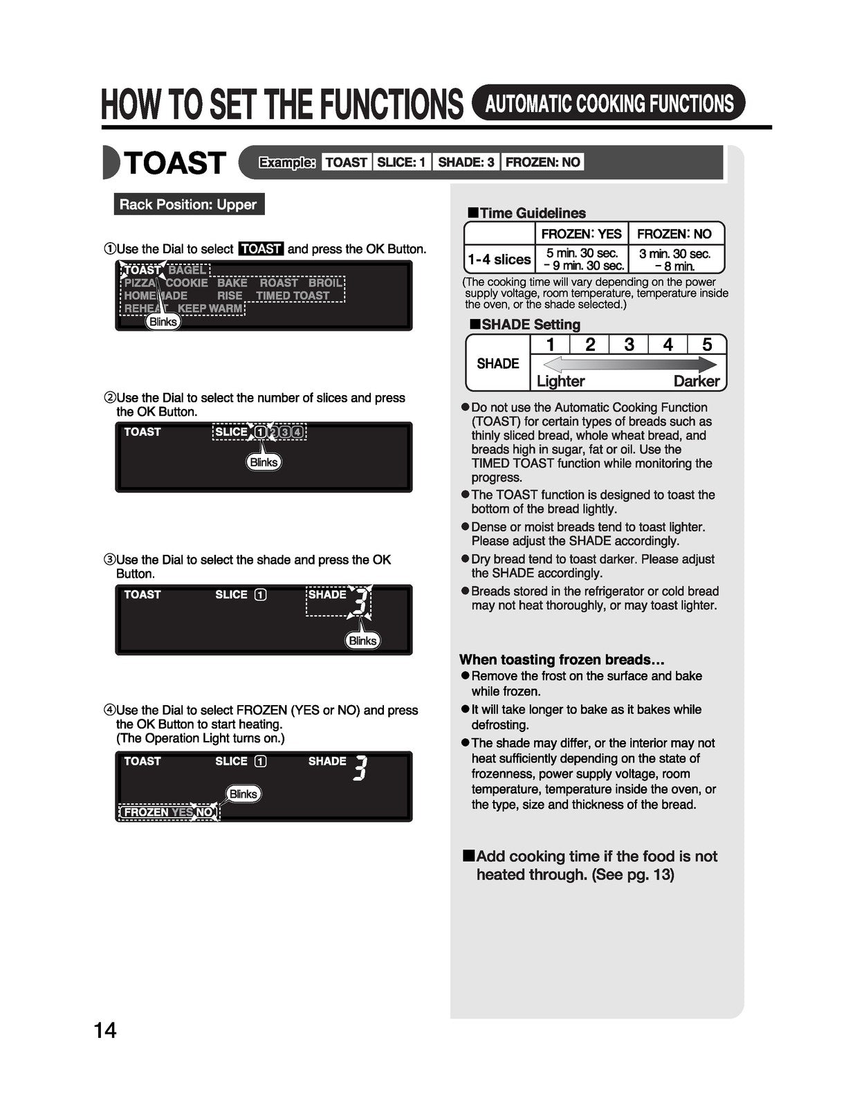 ZOJIRUSHI ET-ZLC30 Micom Toaster Oven Operating Instructions Manual - WIRE BOUND