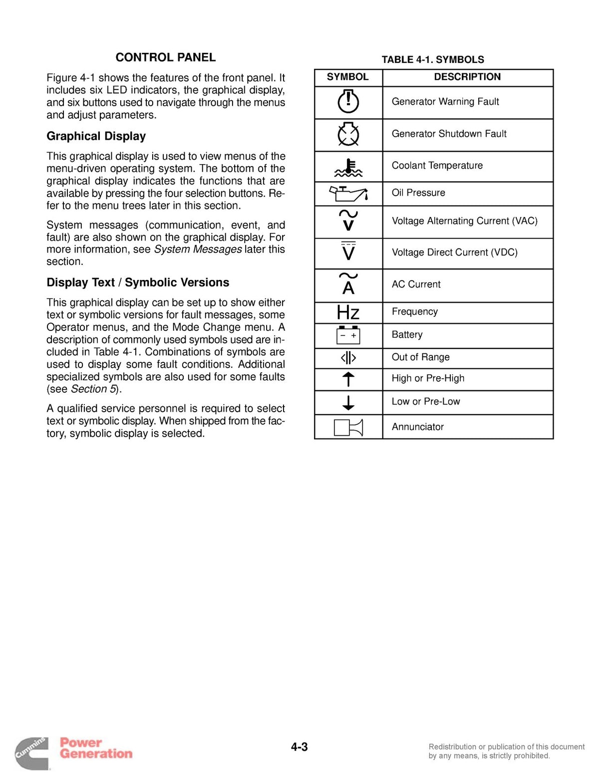 ONAN GGDB GenSet Operators Manual With PowerCommand Control 2005 - WIRE BOUND