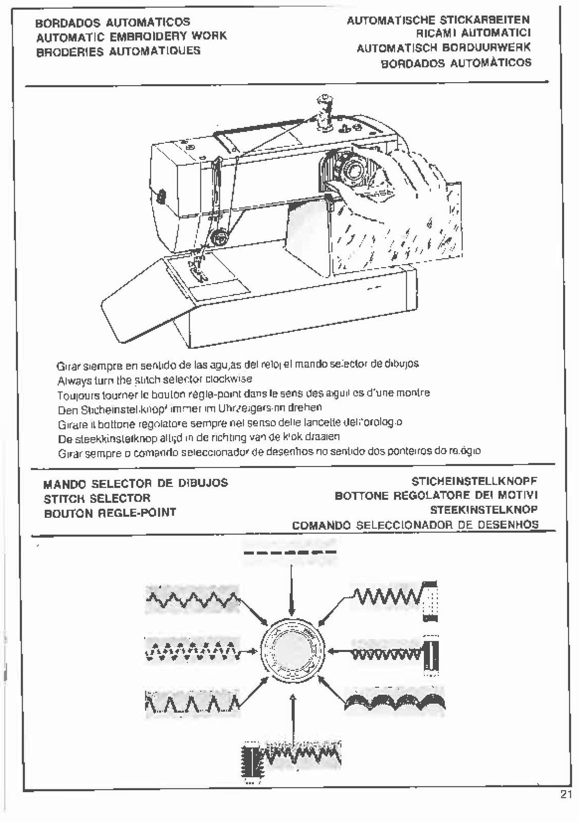 ALFA Capricho 1235 Sewing Machine Instruction Manual - WIRE BOUND - TOUGH COVERS