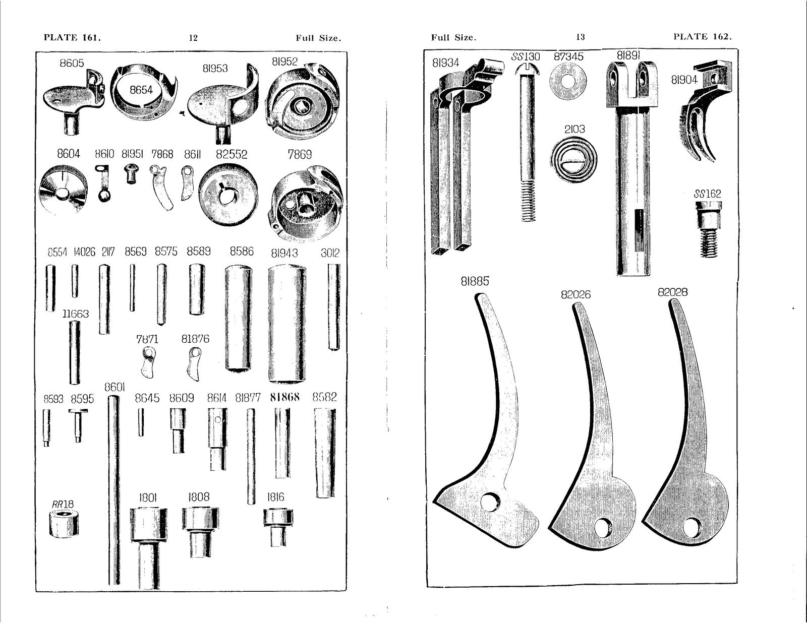 SINGER 29K1 29K4 29K10 29K18  More Illustrated Parts List Manual 1922 - BOUND