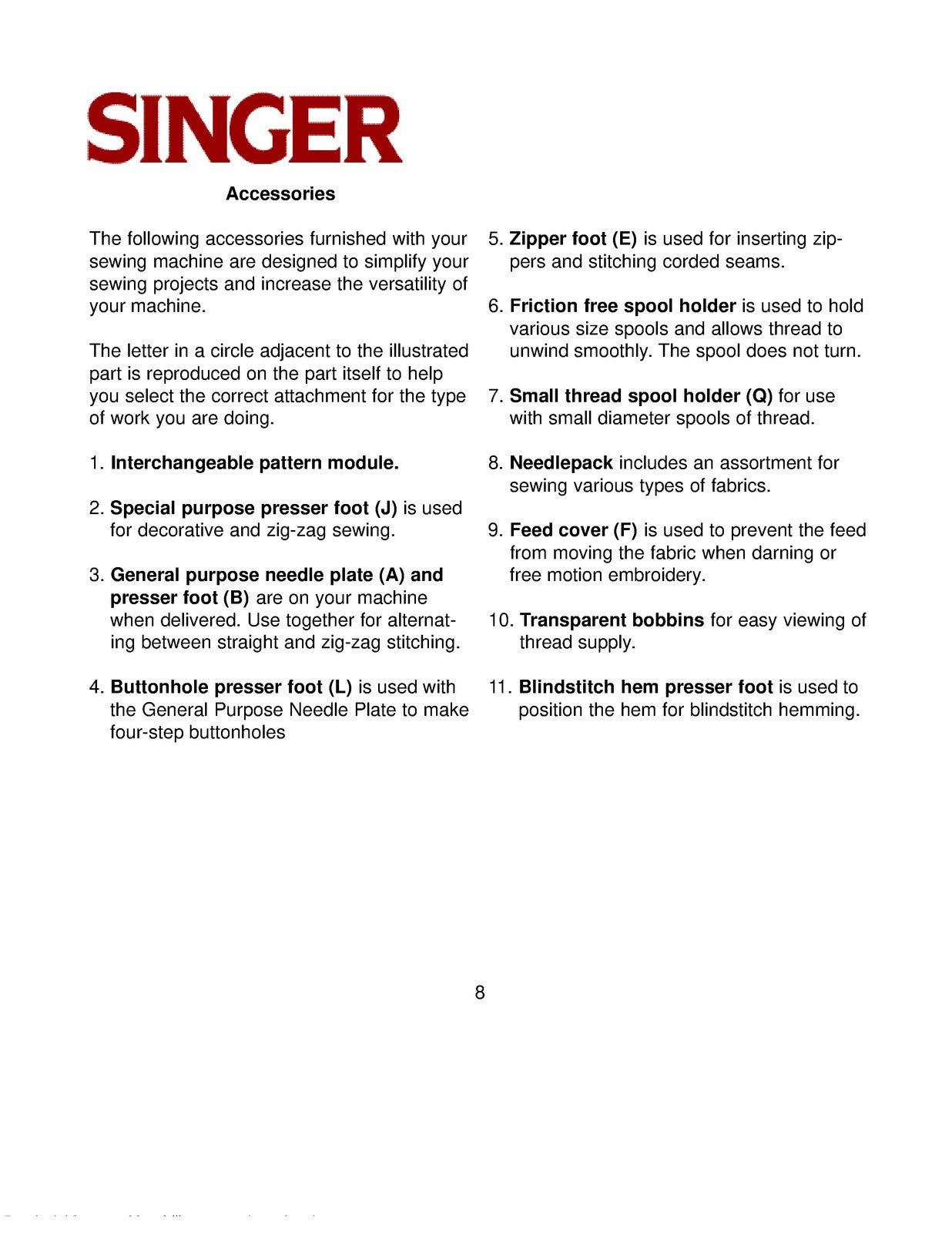 SINGER 5040 Instruction Book Manual - STEEL WIRE BOUND - PROTECTIVE COVERS