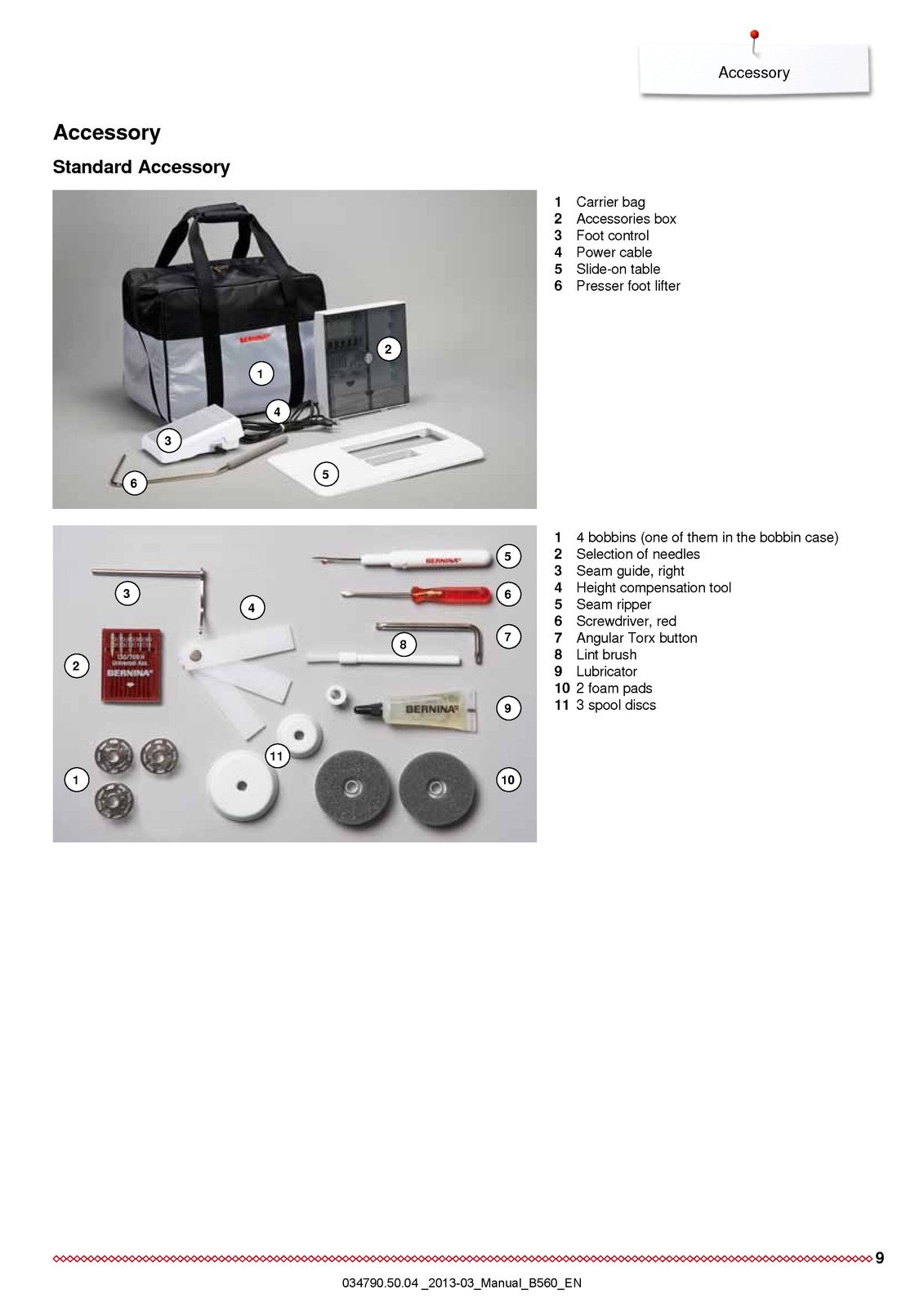 BERNINA 560 Sewing Machine Instruction Manual - STEEL WIRE BOUND - TOUGH COVERS