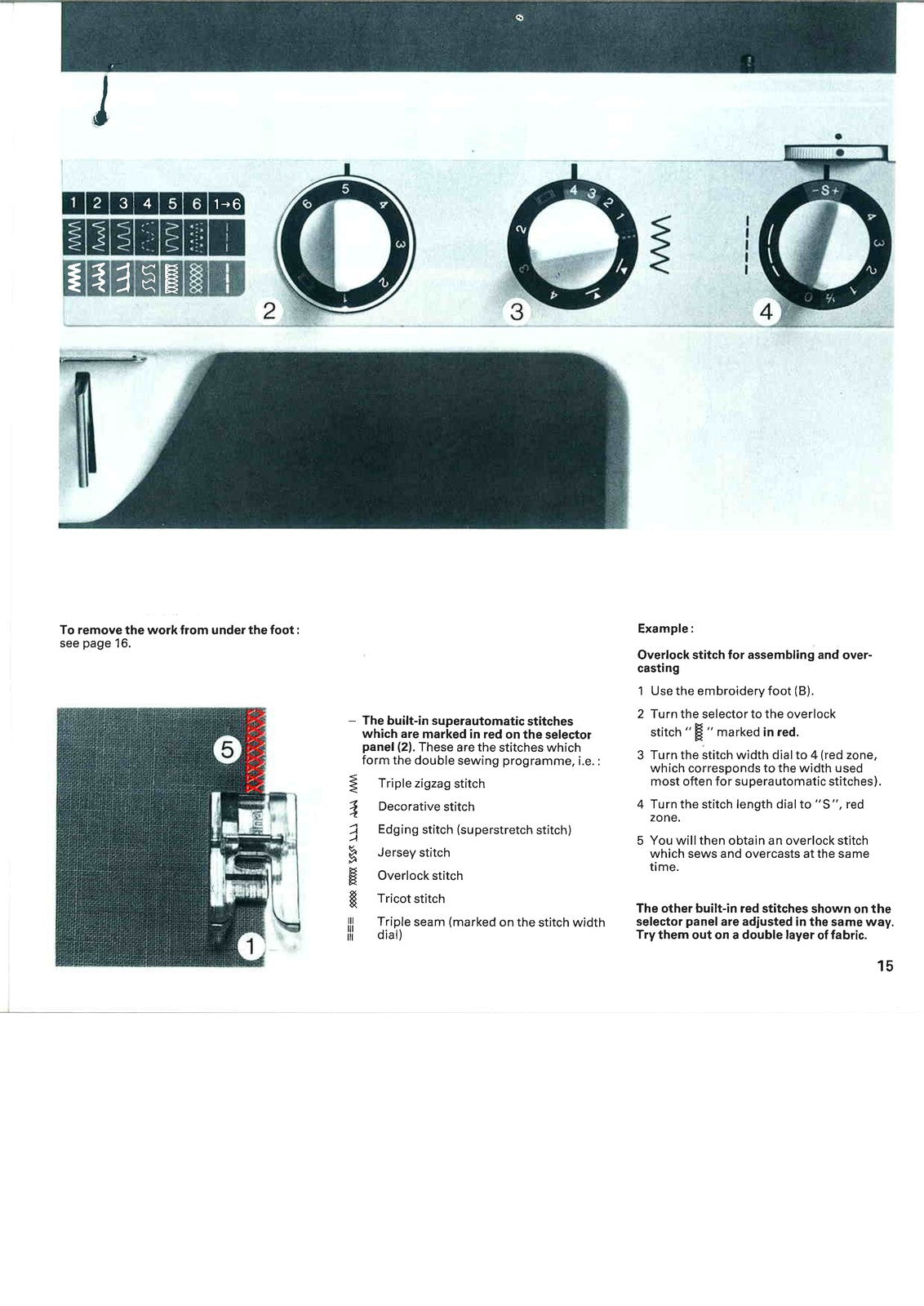 ELNA 500 TX Electronic Sewing Machine Operators Manual BUNDLE - WIRE BOUND