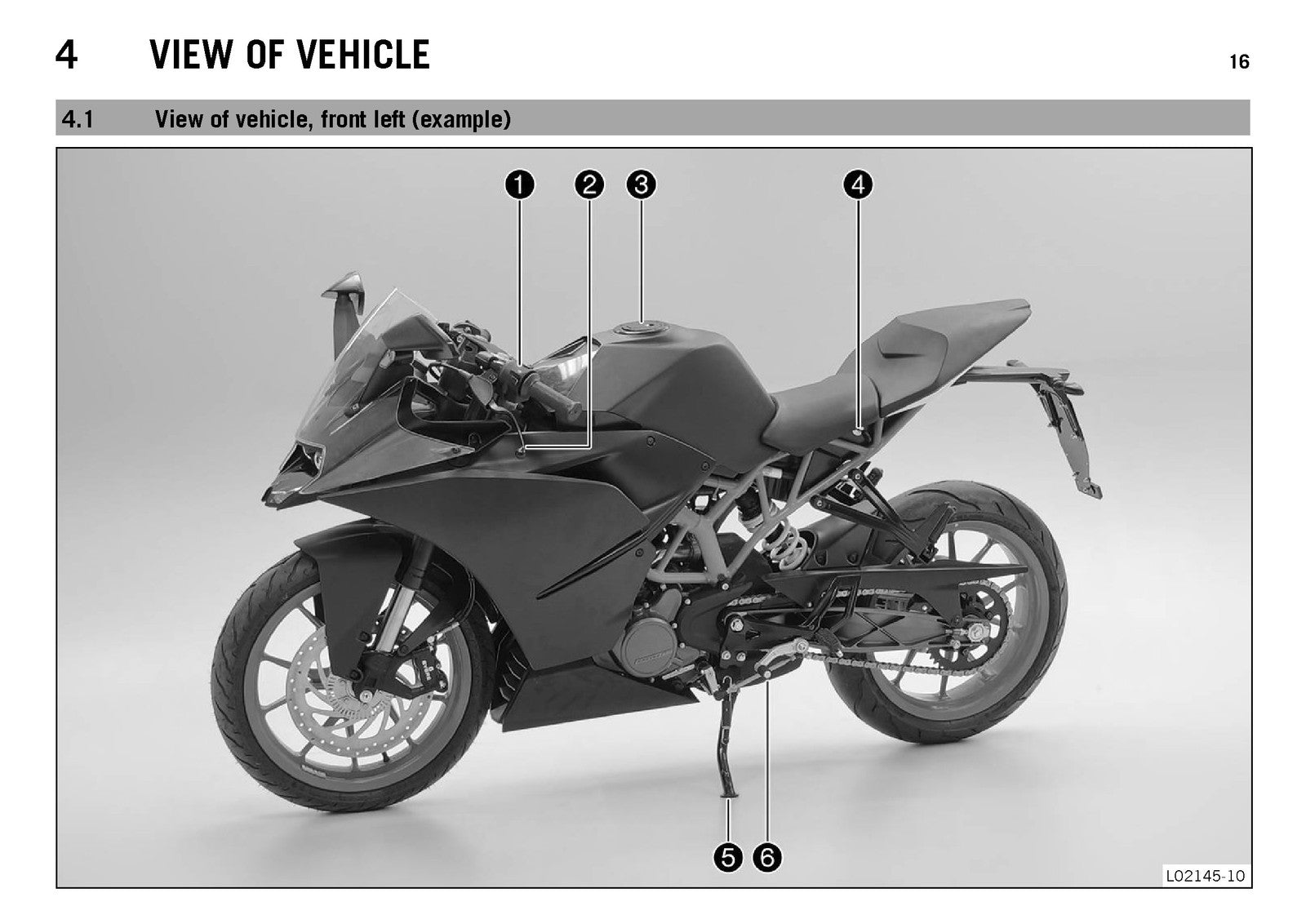 KTM RC 125 RC 200 Owners Manual 2015 - STEEL WIRE BOUND - PROTECTIVE COVERS