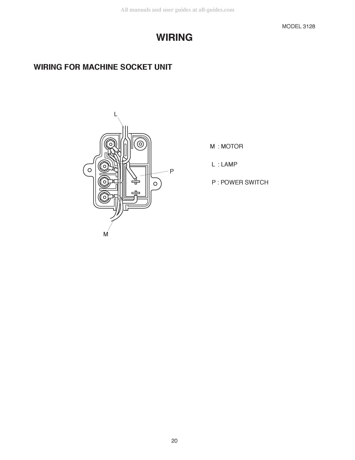 JANOME 3128 Sewing Machine Service Manual - STEEL WIRE BOUND - PROTECTIVE COVERS