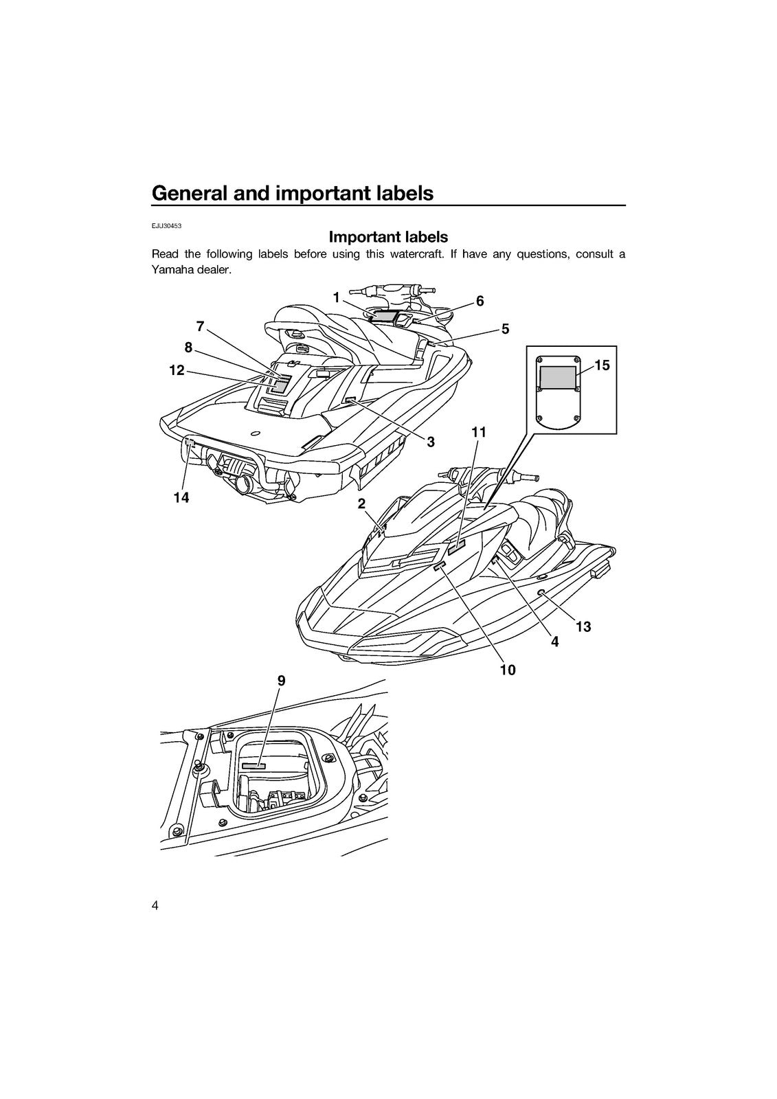 YAMAHA 2014 WaveRunner FX HO FX Cruiser HO Owners Operators Manual - WIRE BOUND
