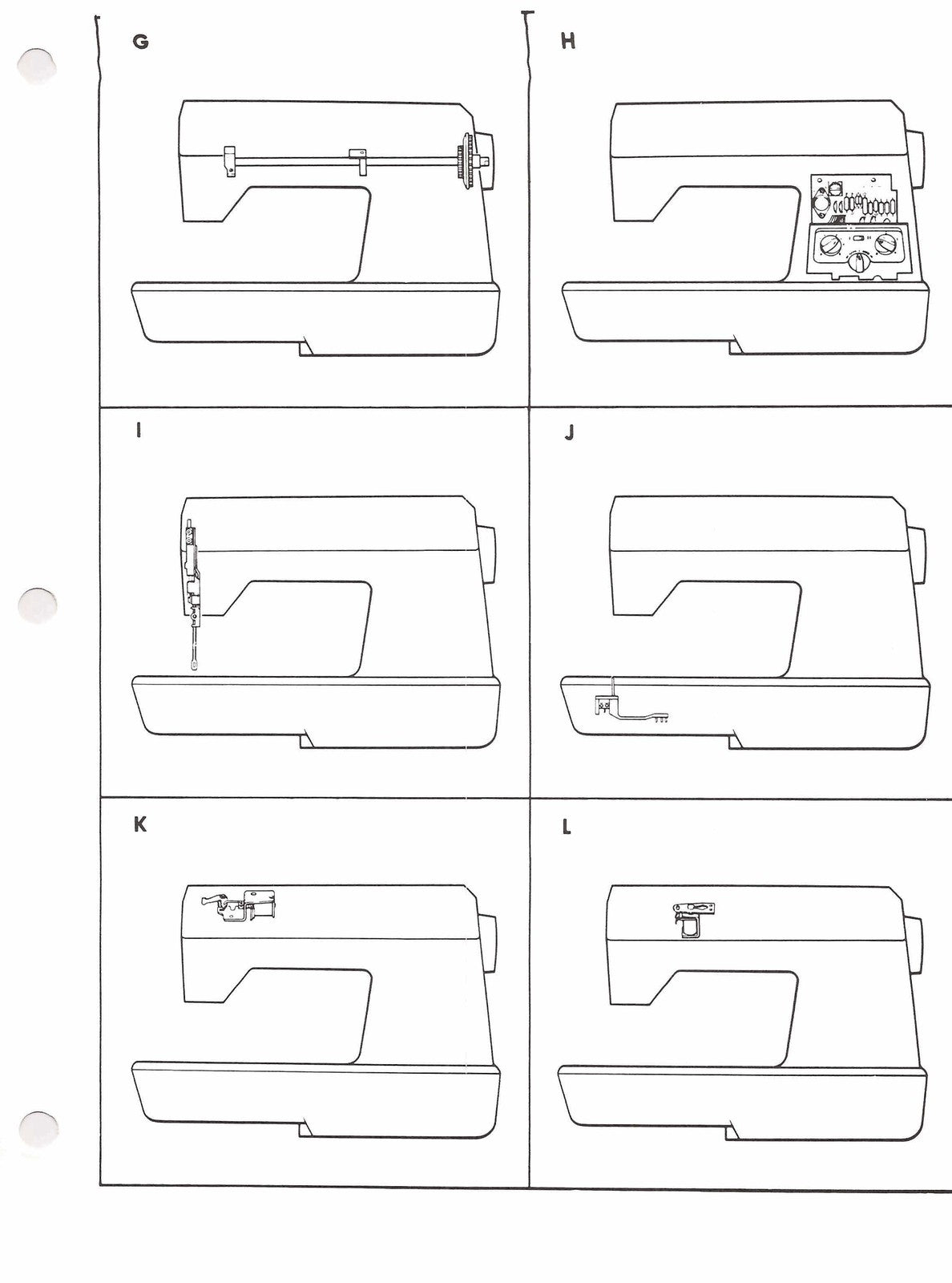 SINGER 2005A Sewing Machine Service Manual 1981 - WIRE BOUND - TOUGH COVERS