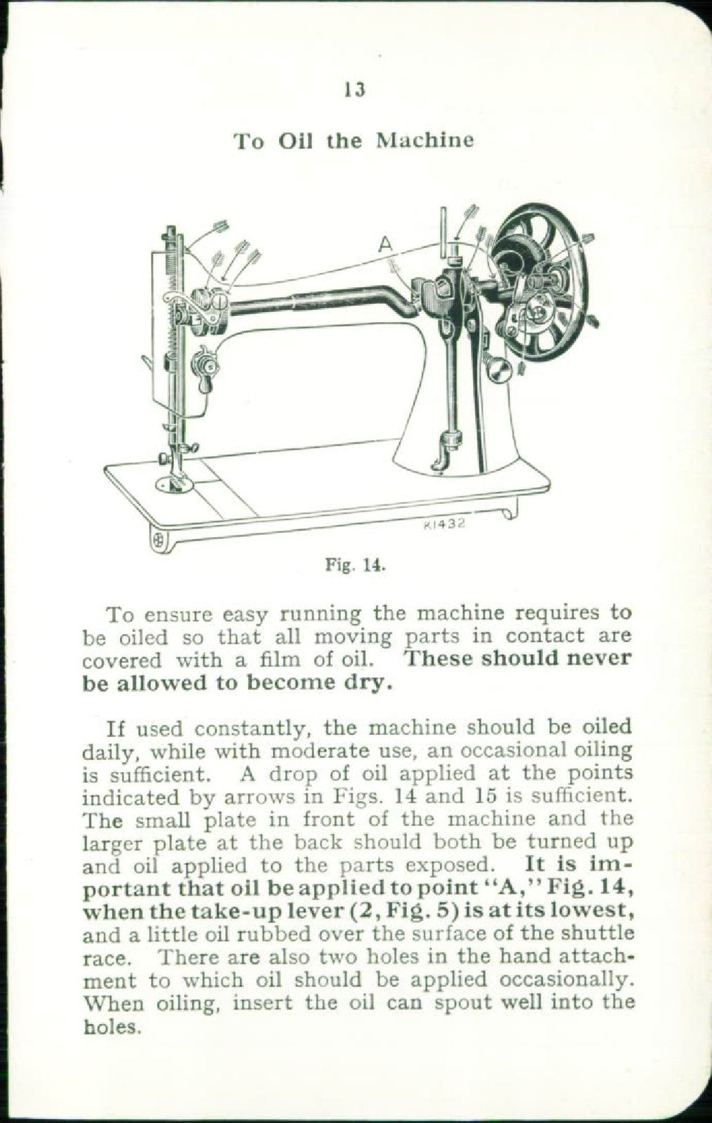 SINGER 28 Vibrating Shuttle Sewing Machine Instructions Manual - WIRE BOUND