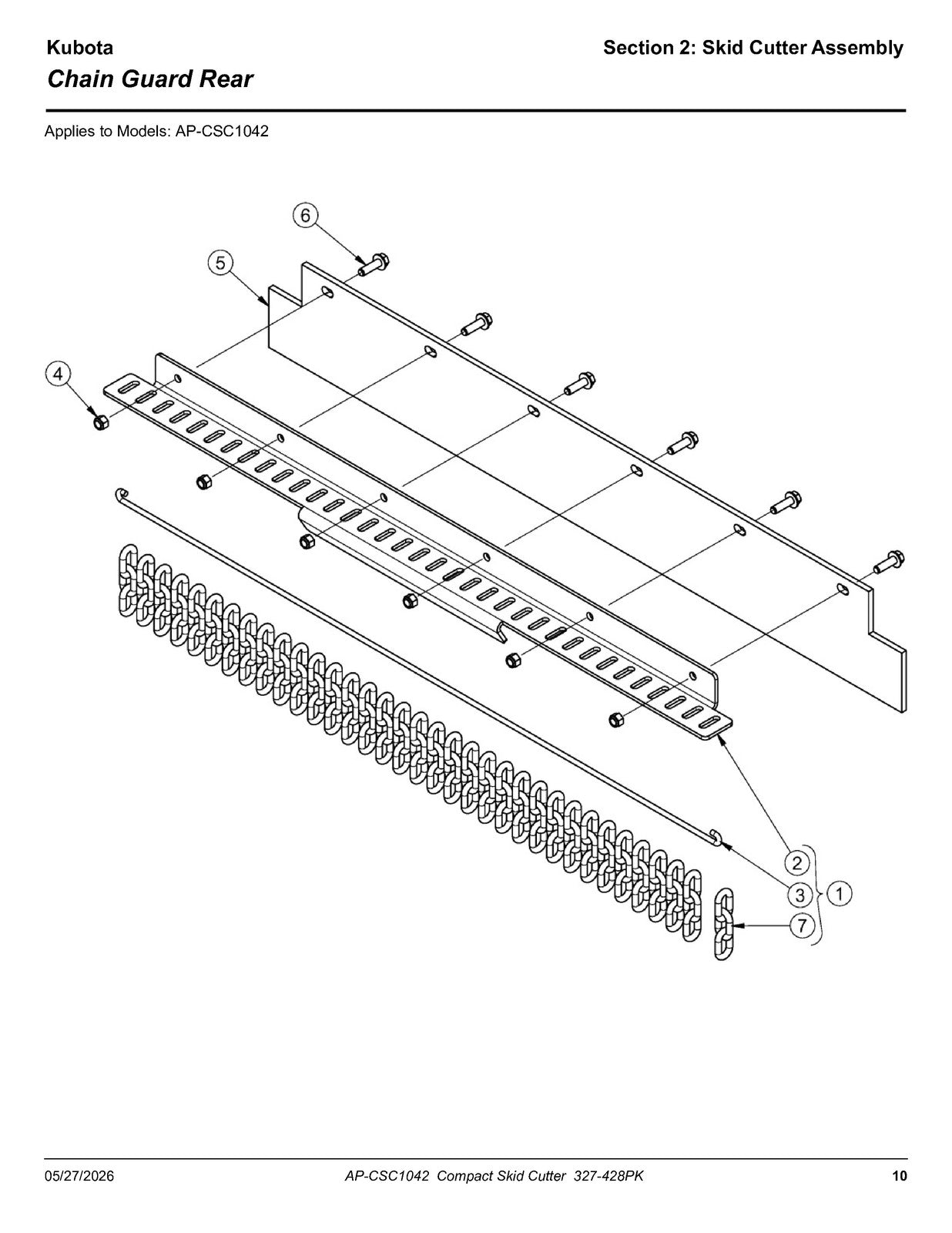 LAND PRIDE CSC10 Series Compact Skid Cutter Parts Manual 2026 - WIRE BOUND
