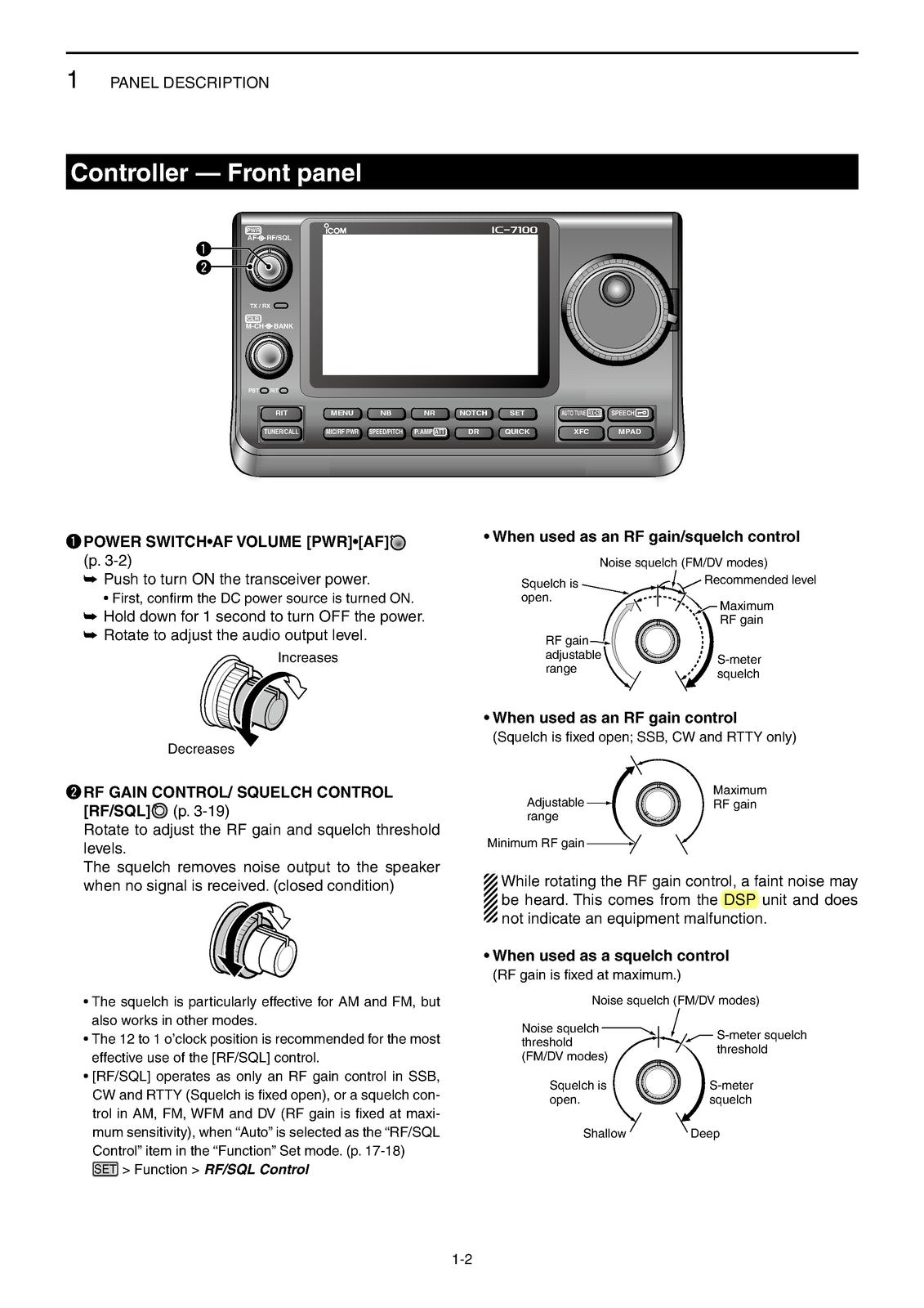 ICOM IC-7100 HF VHF UHF All Mode Transceiver Full Manual - WIRE BOUND - COVERS