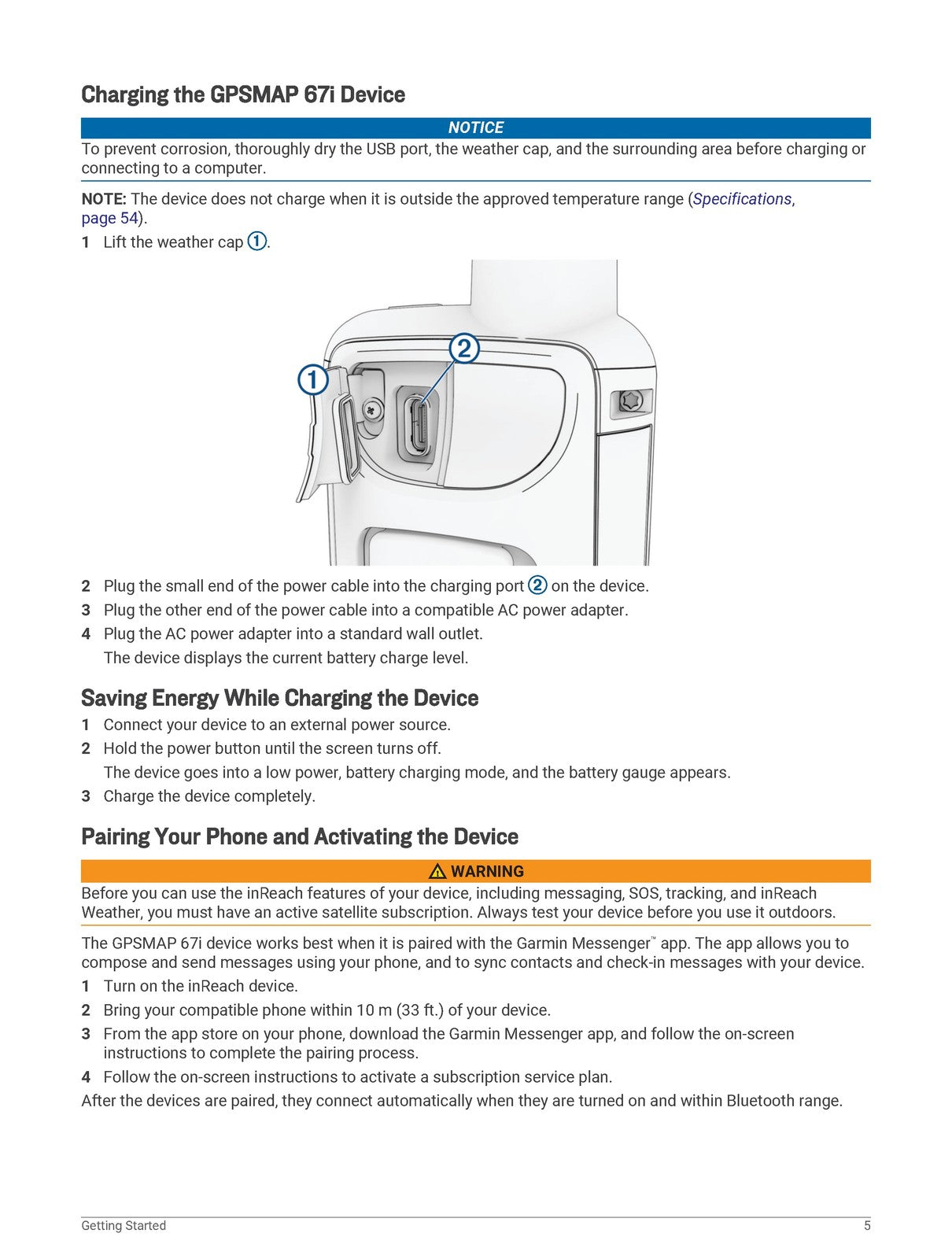 GARMIN GPSMAP 67i Owners Manual 2023 - STEEL WIRE BOUND - PROTECTIVE COVERS