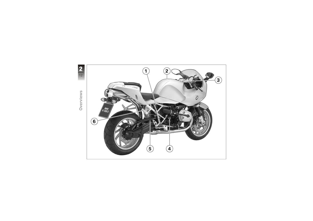 BMW R1200S Motorcycle Riders Manual 2007 - STEEL WIRE BOUND - PROTECTIVE COVERS