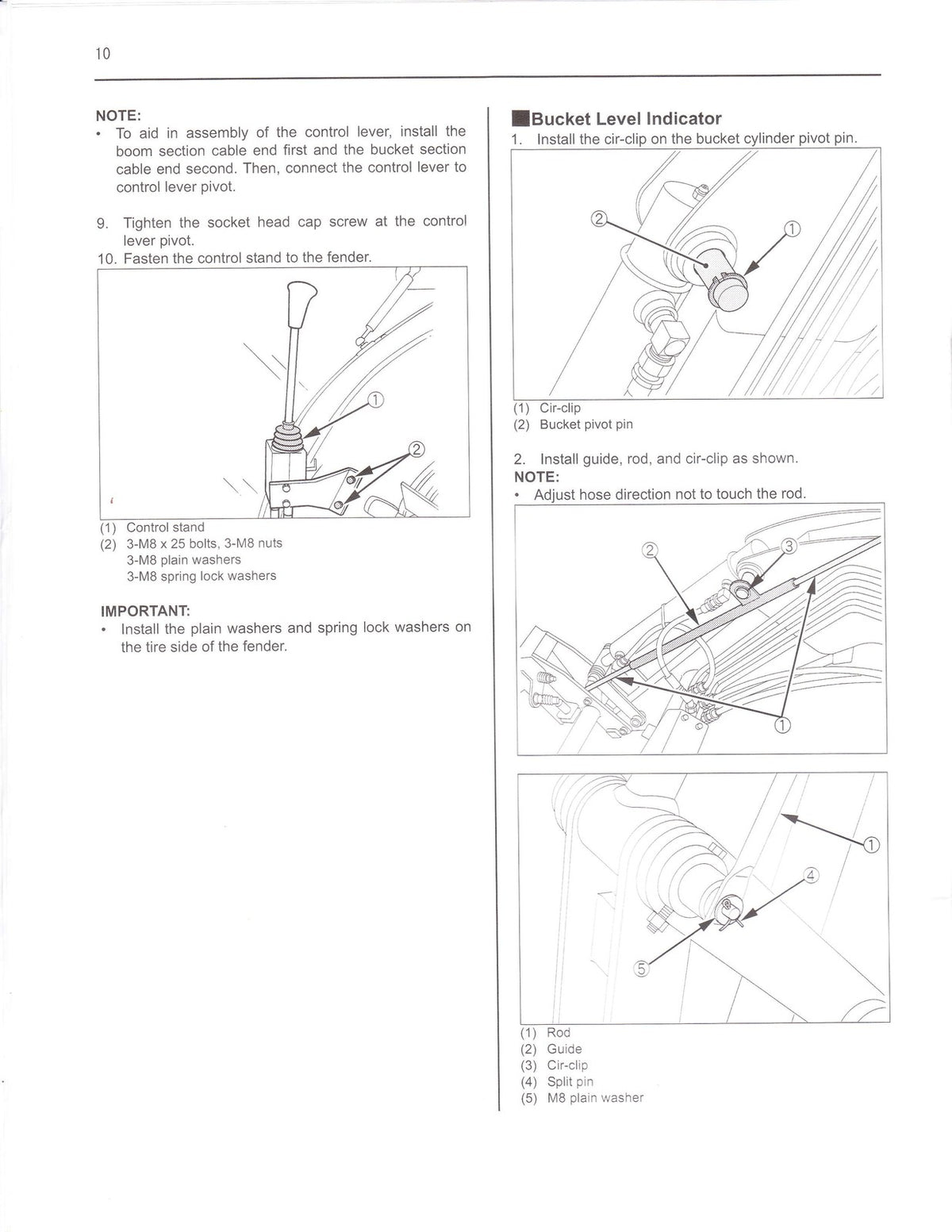 KUBOTA LA513 LA723 LA853 Operators & Assembly & Service & Parts Manual BUNDLE