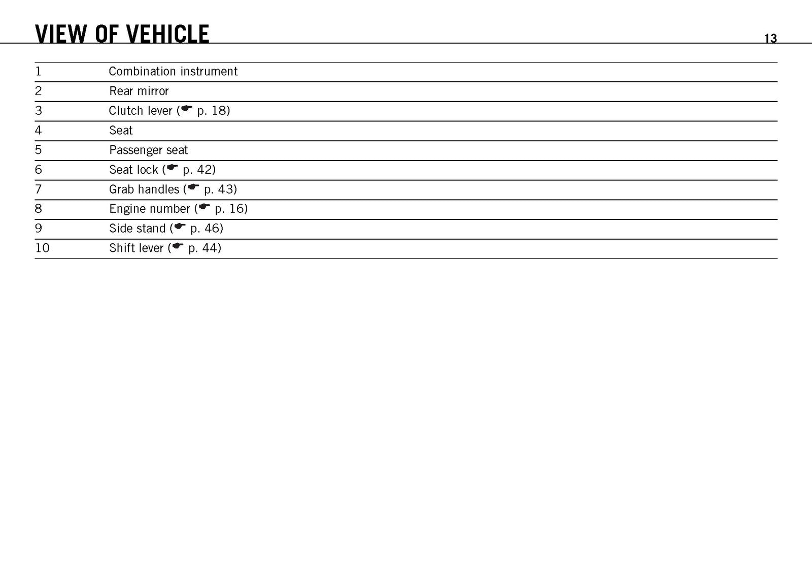 KTM 125 Duke EU Owners Manual 2011 - STEEL WIRE BOUND - PROTECTIVE COVERS