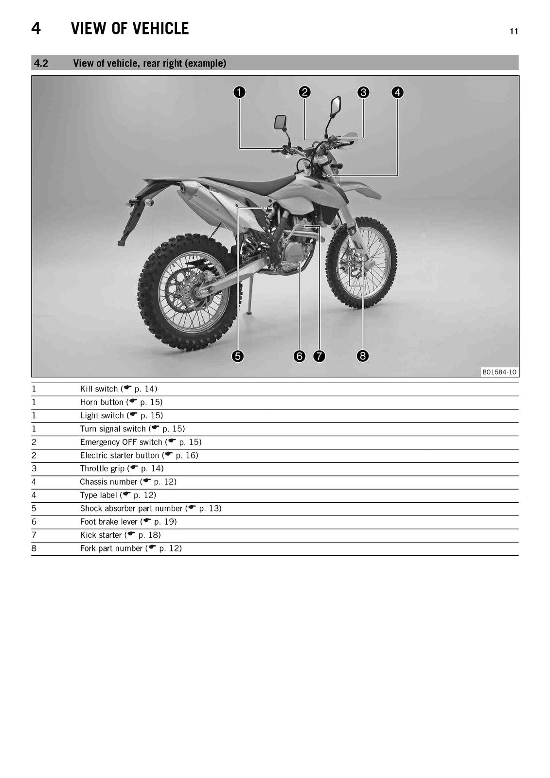 KTM 350 EXC-F 350 XCF-W Owners Manual 2014 - STEEL WIRE BOUND - TOUGH COVERS