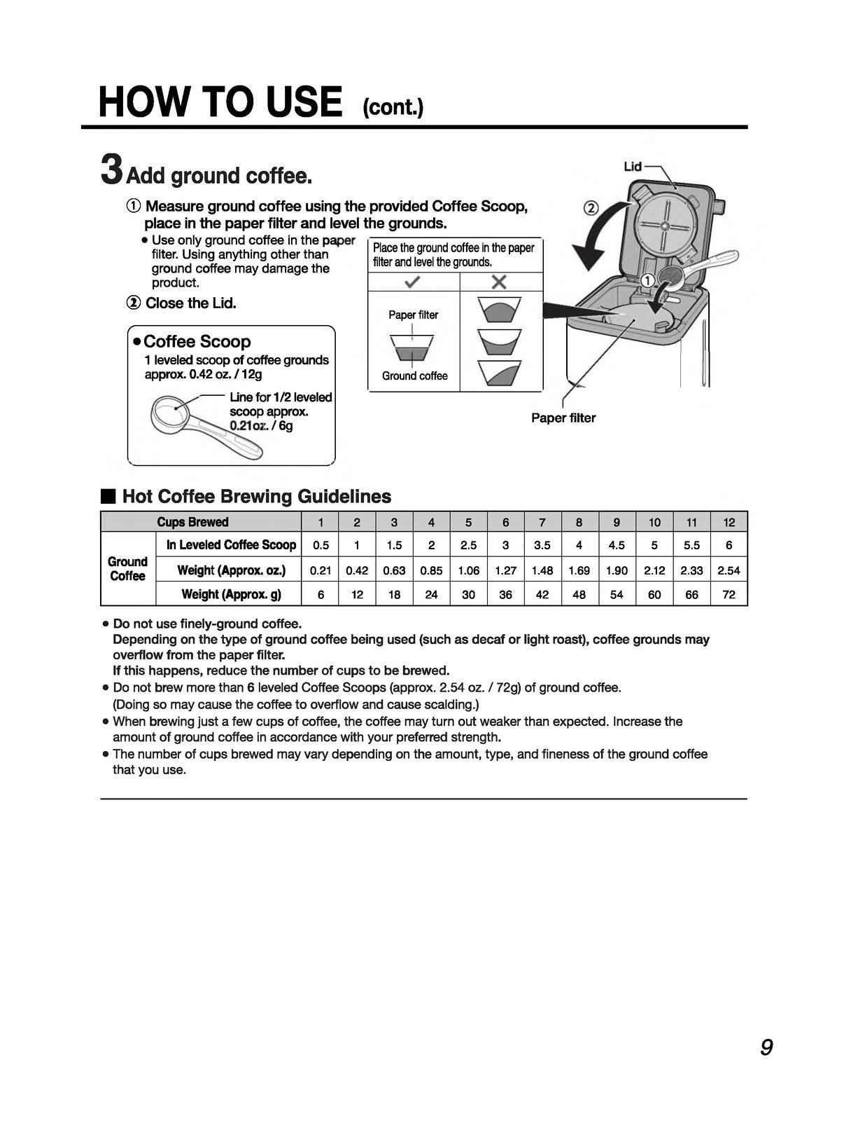 ZOJIRUSHI EC-EJC120 Coffee Maker Operating Instructions Manual - WIRE BOUND