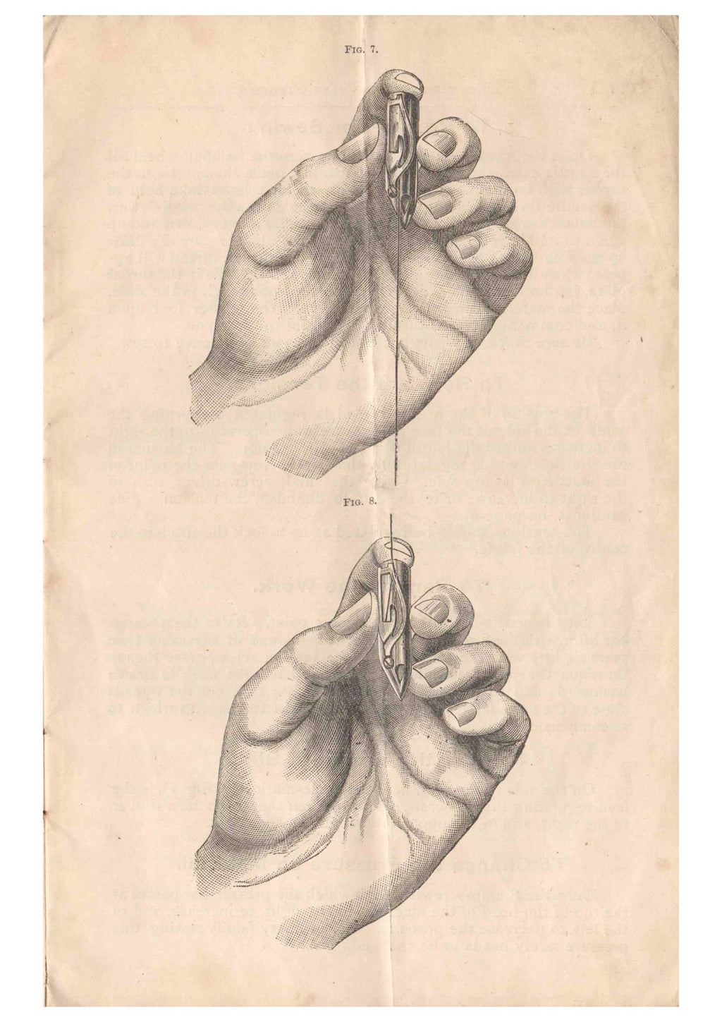 SINGER Fiddlebase from 1891 Sewing Machine Instruction Manual - WIRE BOUND