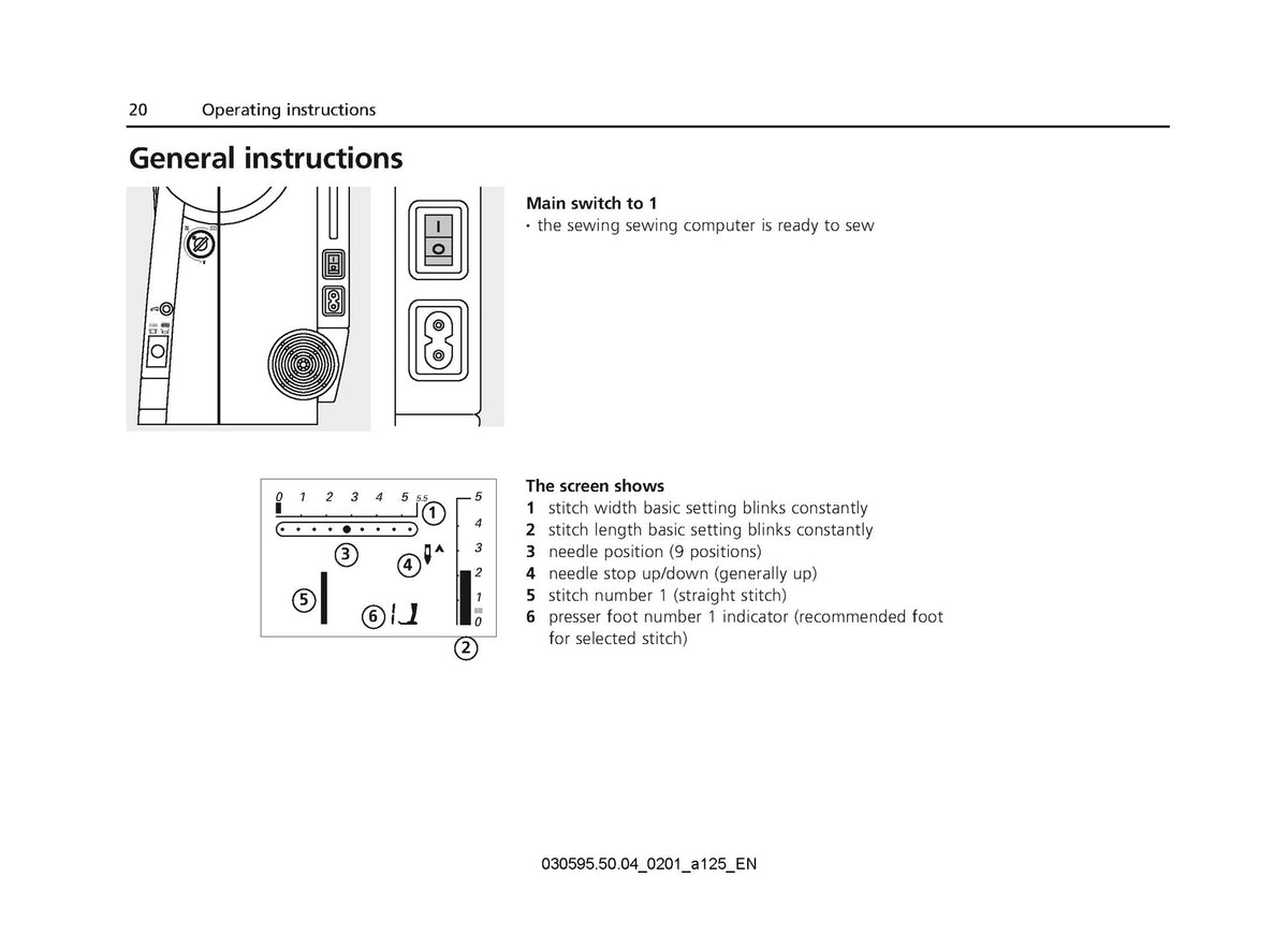 BERNINA 125 125S 135S 145S 210 220 230 240 Operators & Service Manual BUNDLE