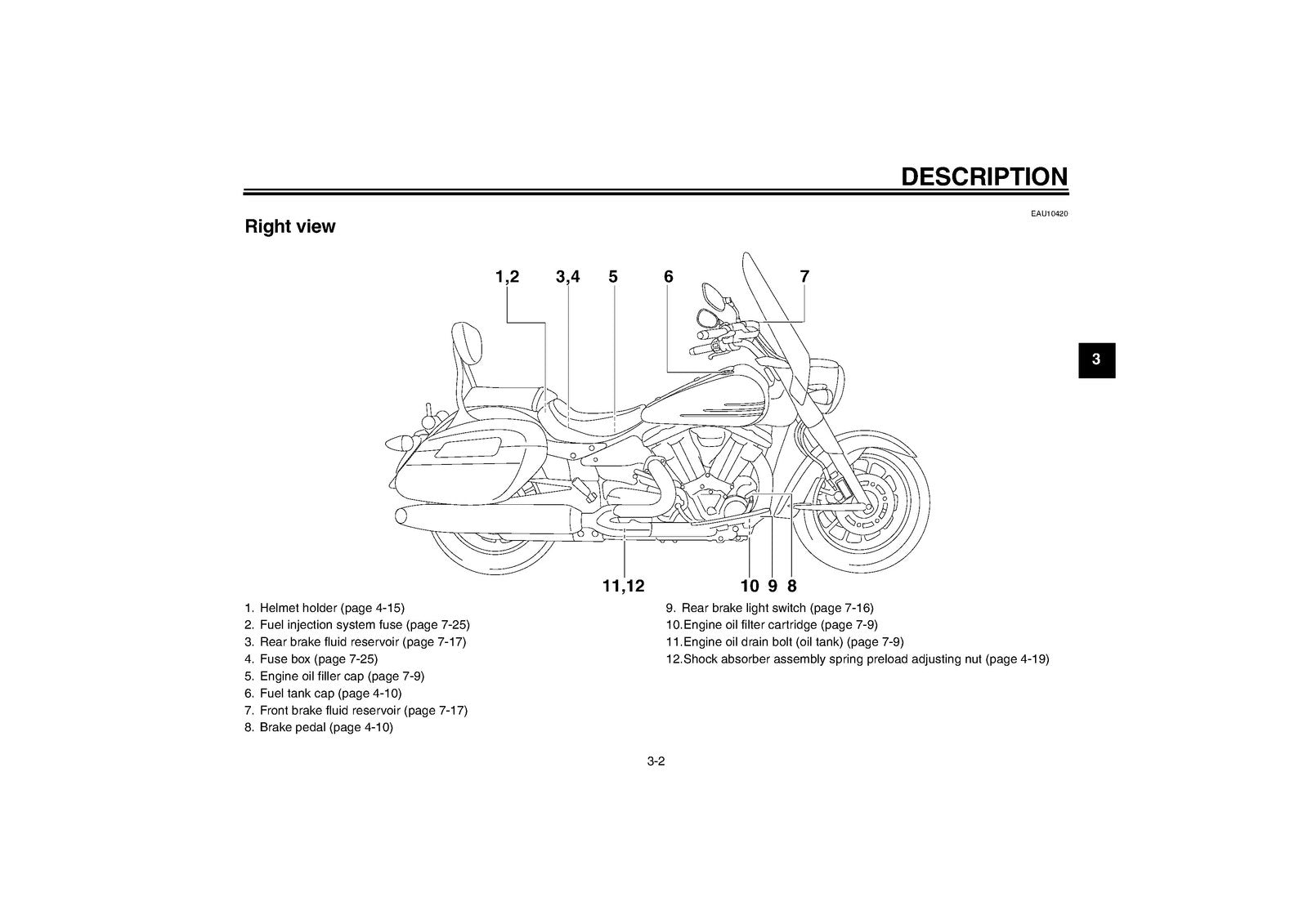 YAMAHA XV19CTSY XV19CTY Stratoliner Roadliner Owners Manual 2008 - WIRE BOUND