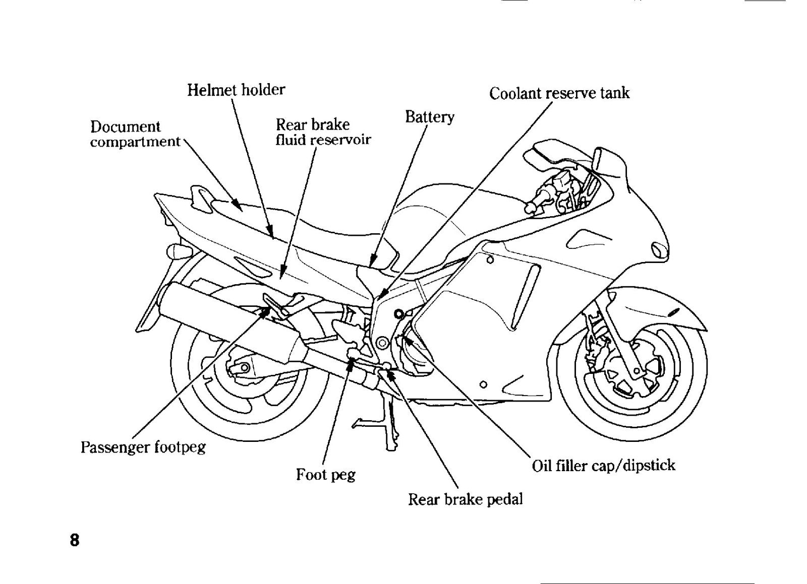 HONDA CBR1100XX Motorcycle Owners Manual 1997 - BOUND - COVERS - XL FOLDOUTS