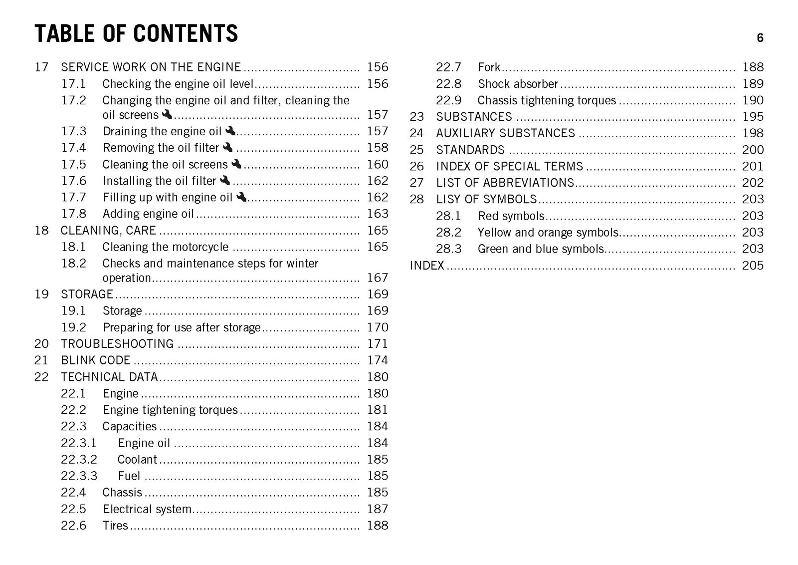 KTM 690 Enduro R ABS Owners Manual 2016 - STEEL WIRE BOUND - PROTECTIVE COVERS