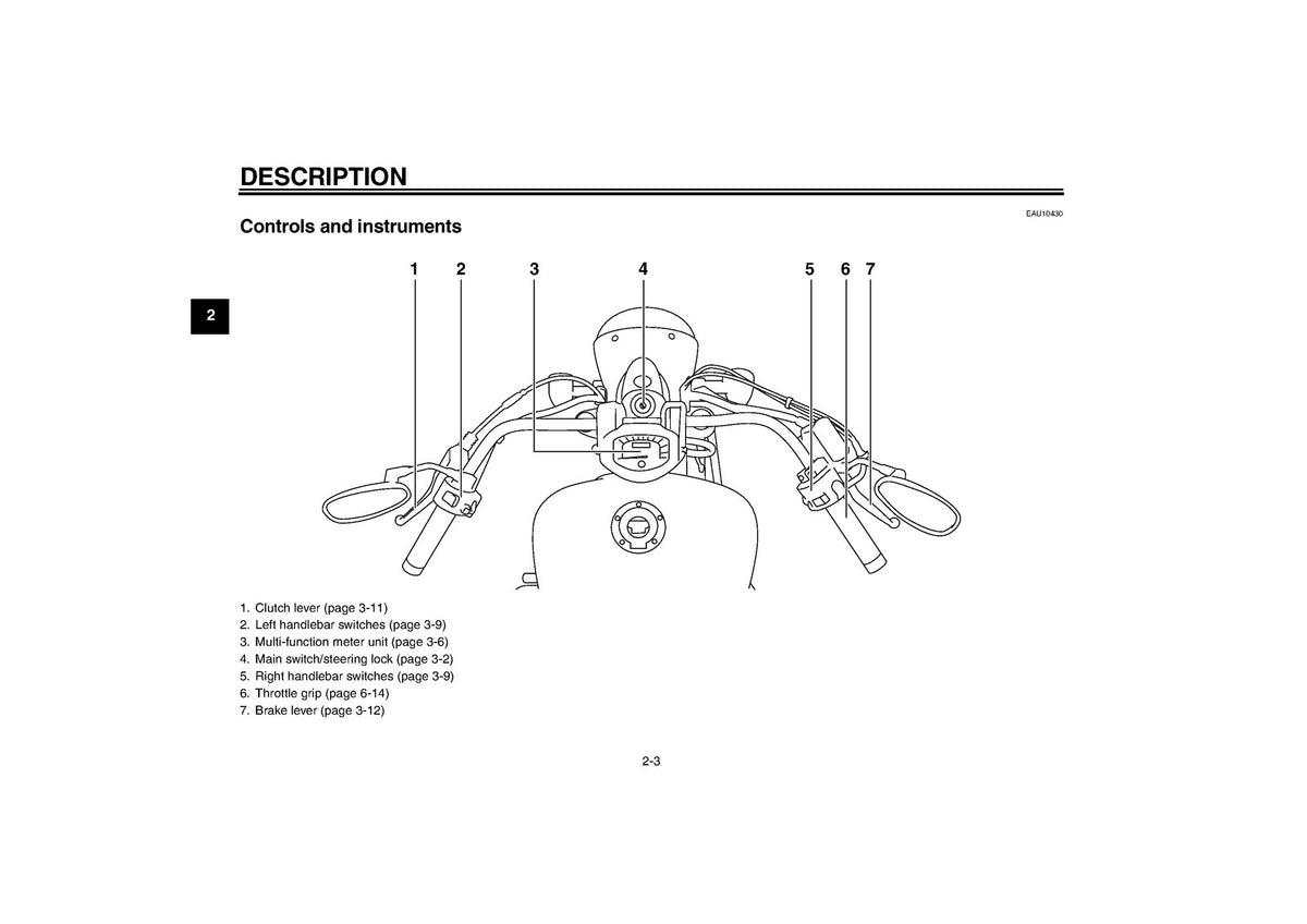 YAMAHA XVS1300A Owners Manual 2010 - STEEL WIRE BOUND - PROTECTIVE COVERS