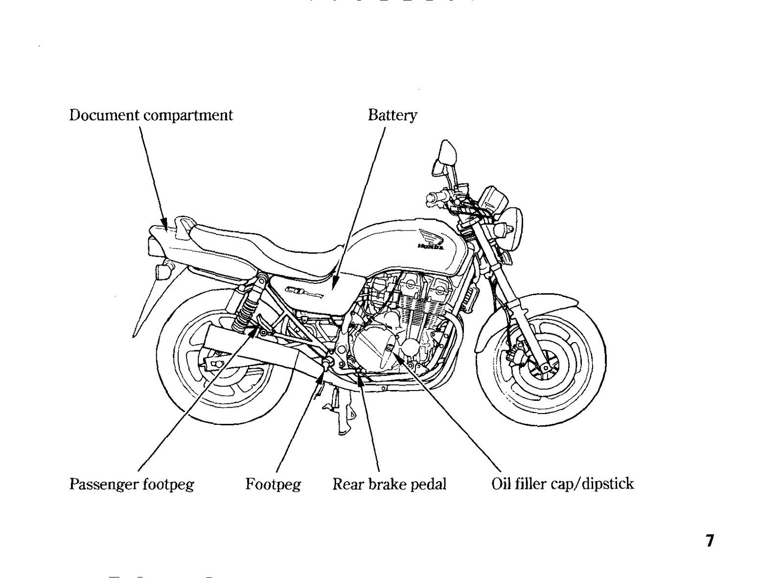 HONDA CB750F2 SevenFifty Owners Manual 1996 - BOUND - COVERS - XL FOLDOUT PAGES