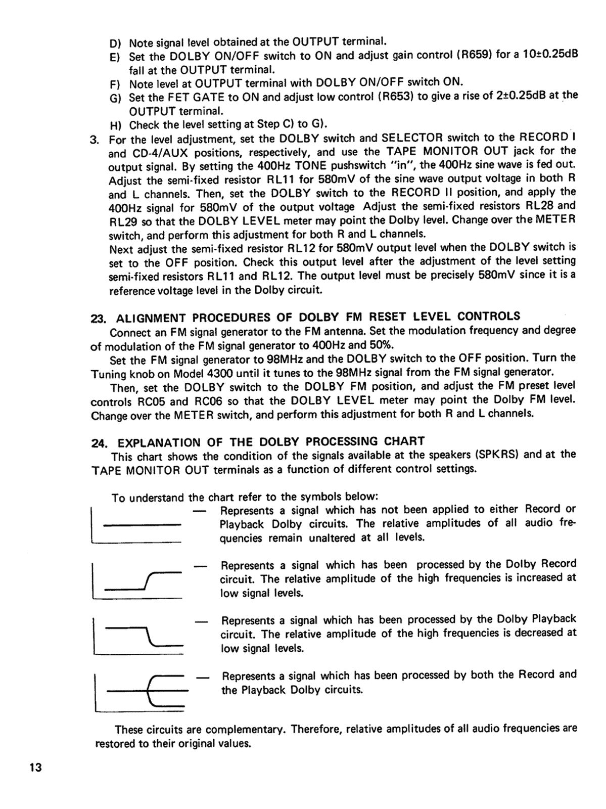 MARANTZ 4300 Stereo 2 Quadradial 4 Receiver Service Manual, FOLDOUTS