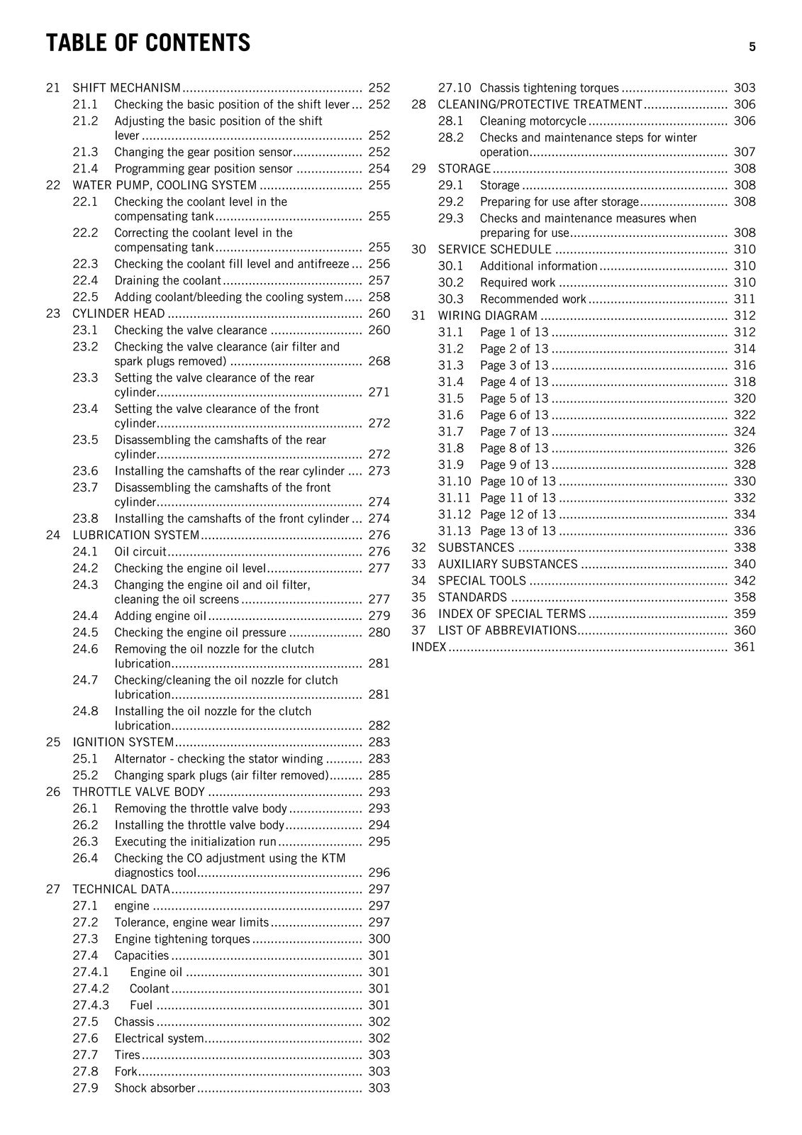 KTM 1290 Super Adventure Service Repair Manual 2016 - WIRE BOUND - TOUGH COVERS