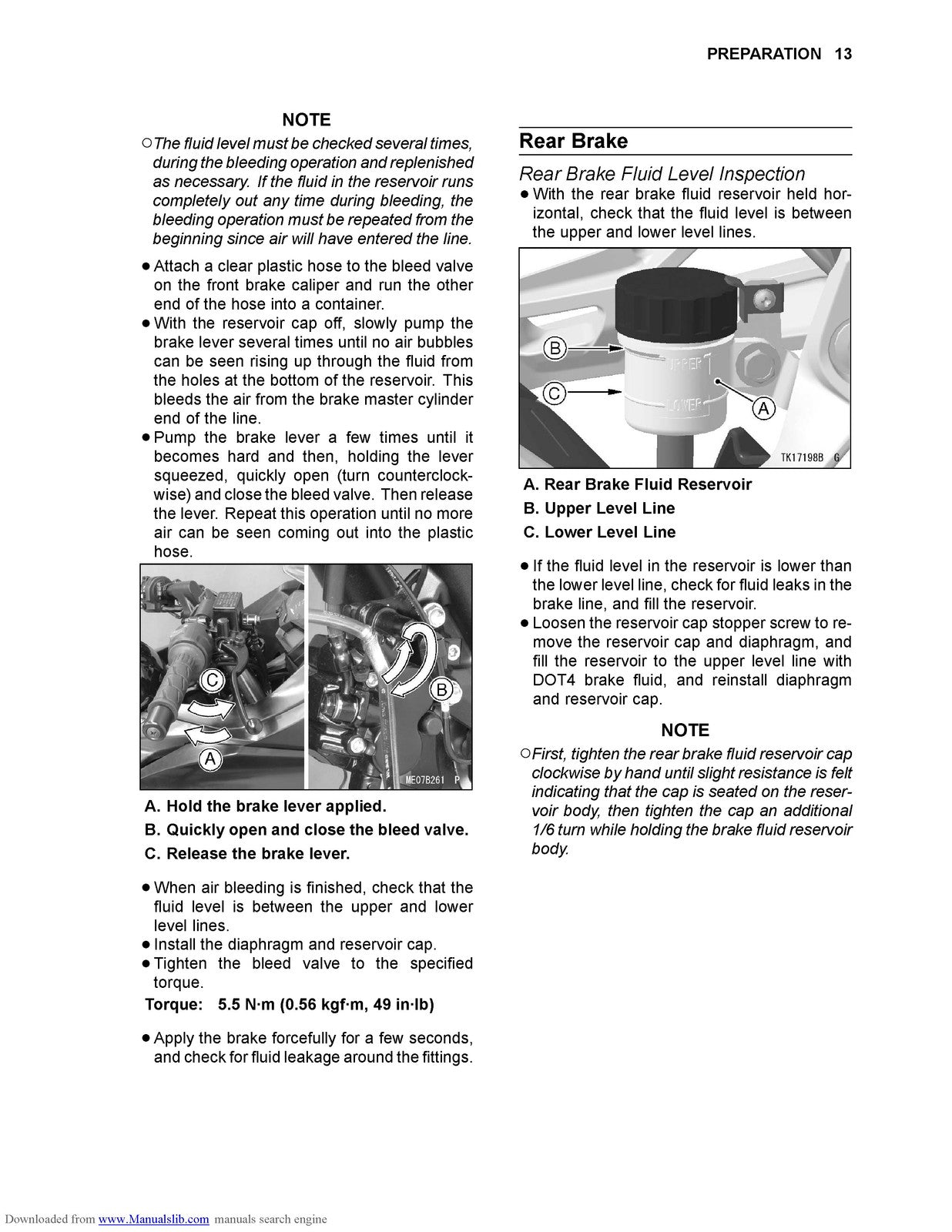 KAWASAKI Ninja 300 Ninja 300 ABS Motorcycle Assembly And Preparation Manual