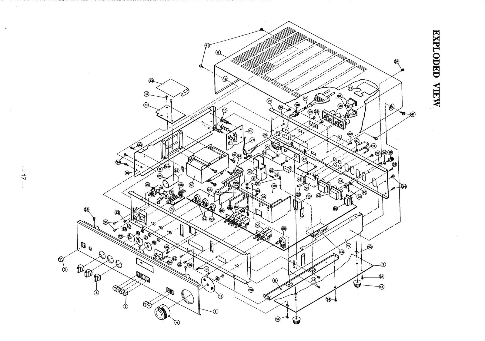 NAD 3225PE 3020i Integrated Amplifiers Service Manual - WIRE BOUND - COVERS