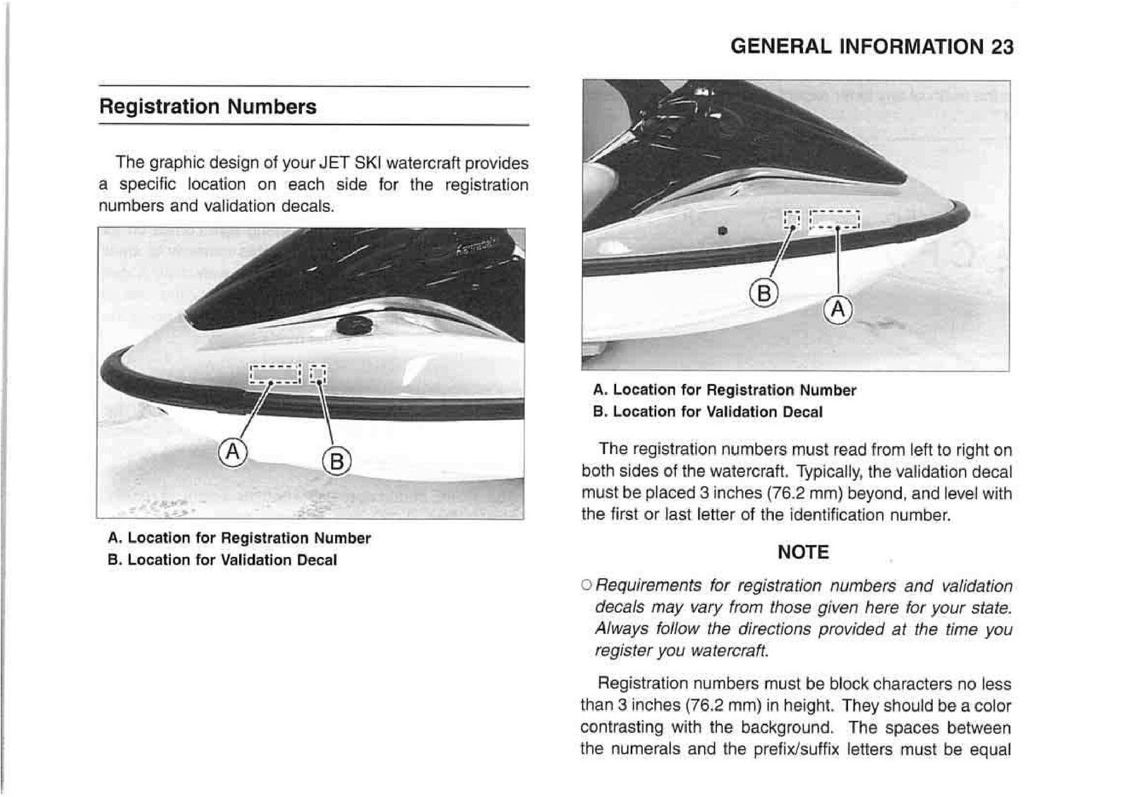 KAWASAKI Jet Ski 1100 STX DI Watercraft Owners Manual 3 - WIRE BOUND