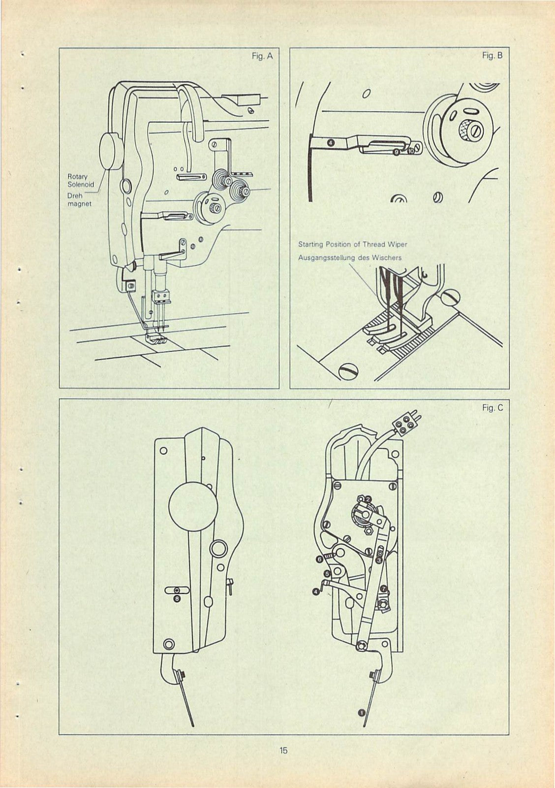 SINGER 211G 212G Underbed Thread Trimmer Service Manual - WIRE BOUND - COVERS