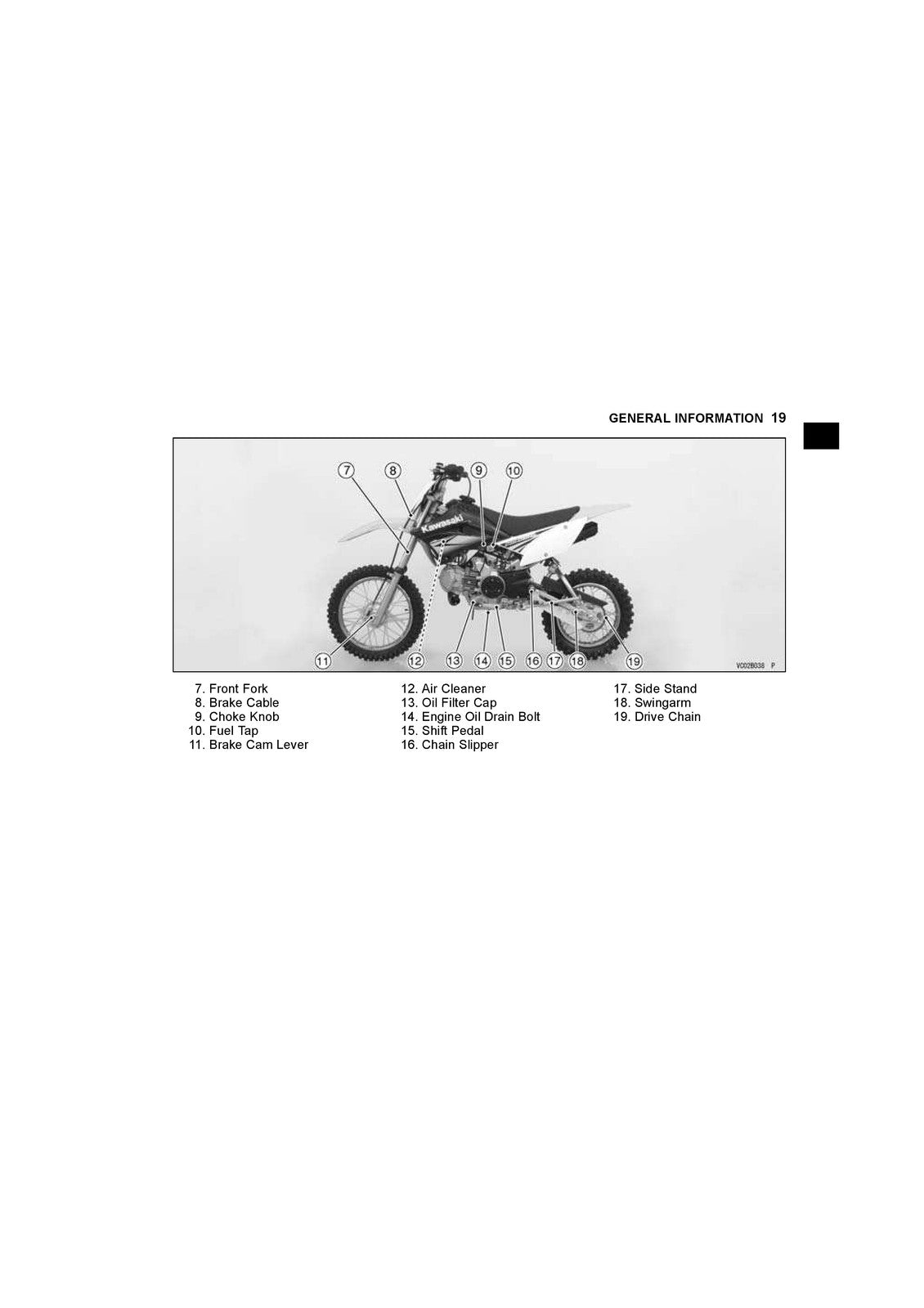 KAWASAKI KLX110L Owners Manual 2016 - STEEL WIRE BOUND - PROTECTIVE COVERS