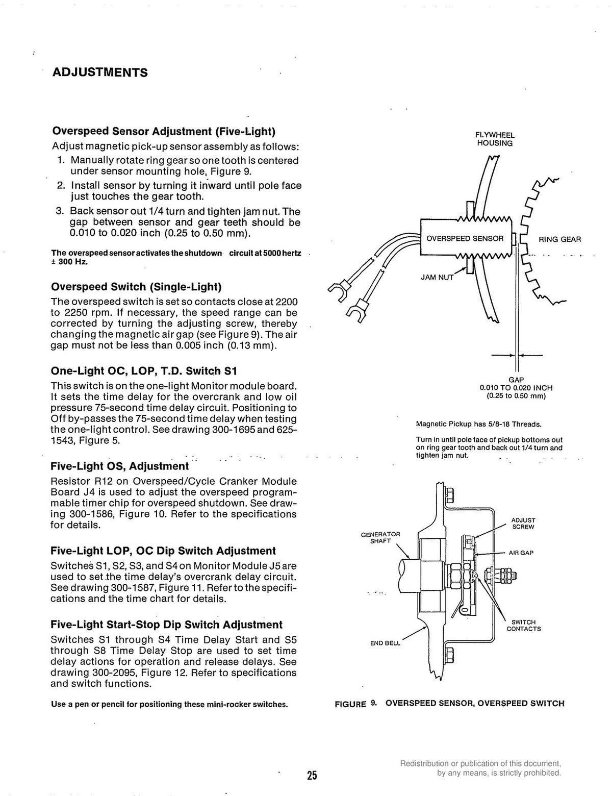 ONAN YD Generator DC Controls Service Supplement Manual 1981 - WIRE BOUND