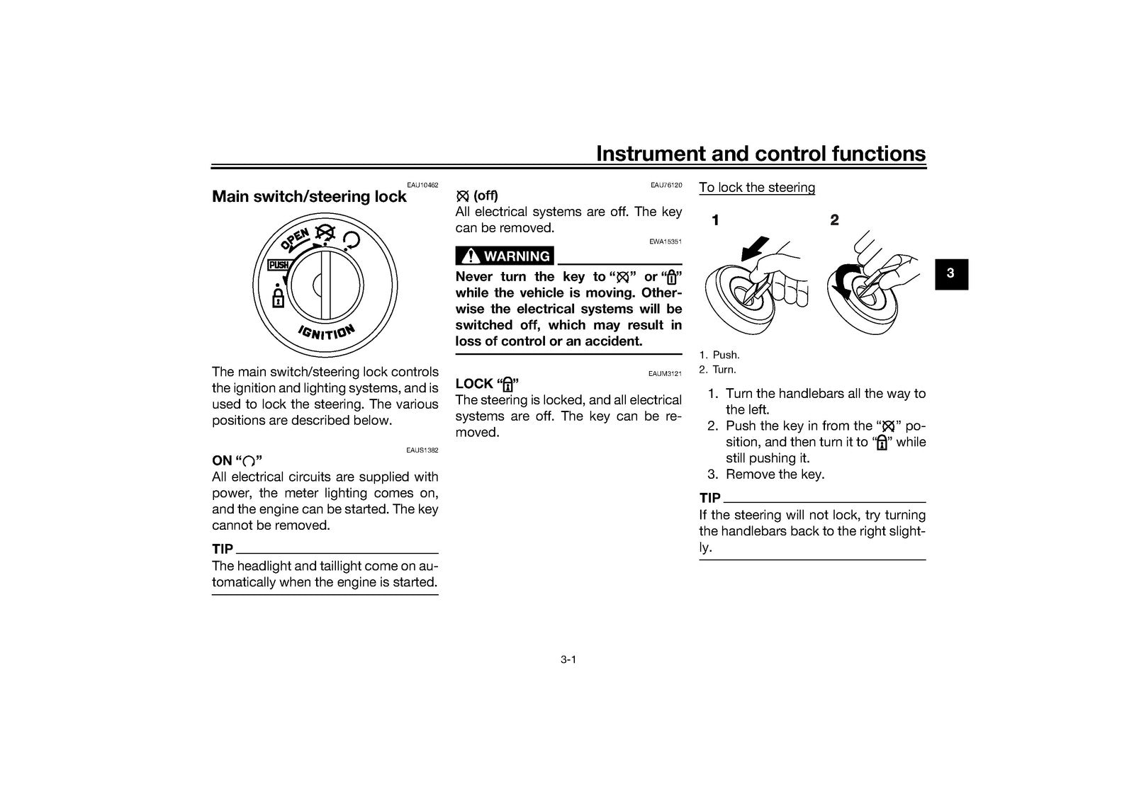YAMAHA NS50F Scooter Owners Manual 2018 - STEEL WIRE BOUND - PROTECTIVE COVERS