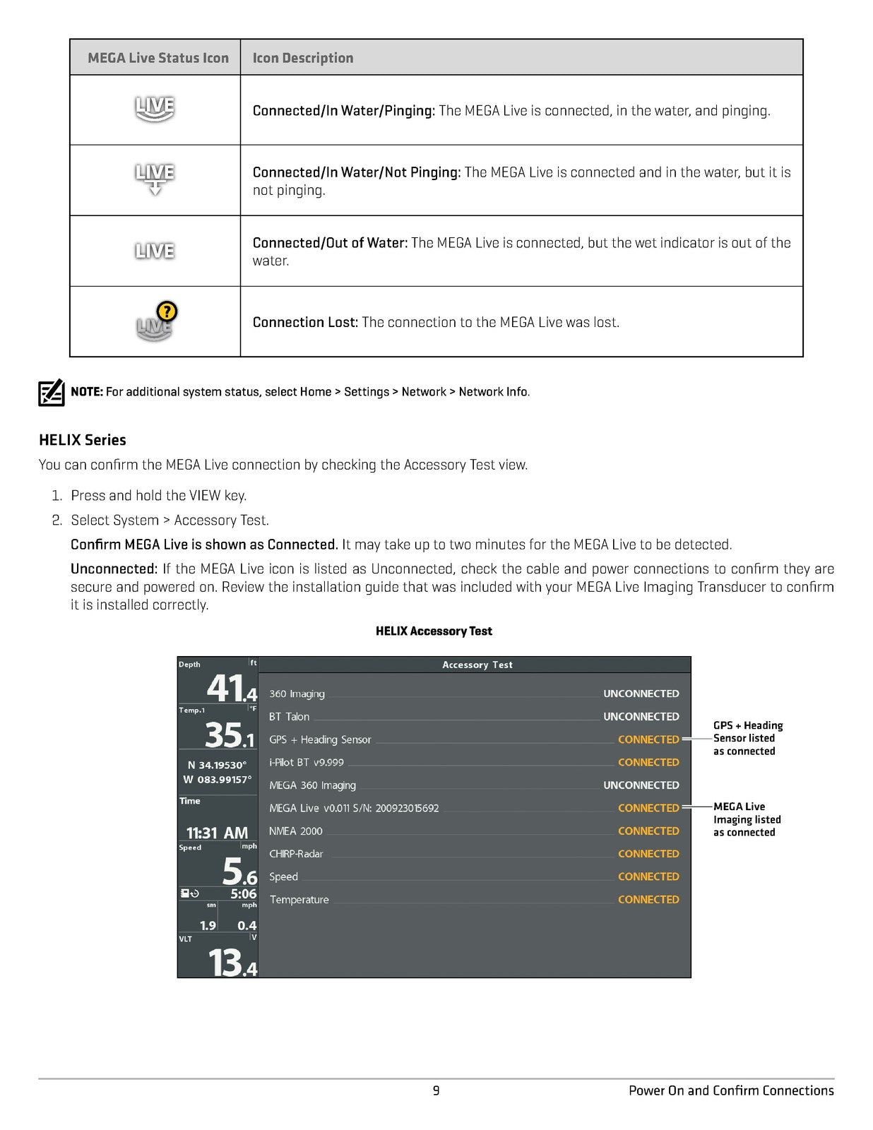 HUMMMINBIRD MEGA Live Imaging User Guide Manual - WIRE BOUND - TOUGH COVERS
