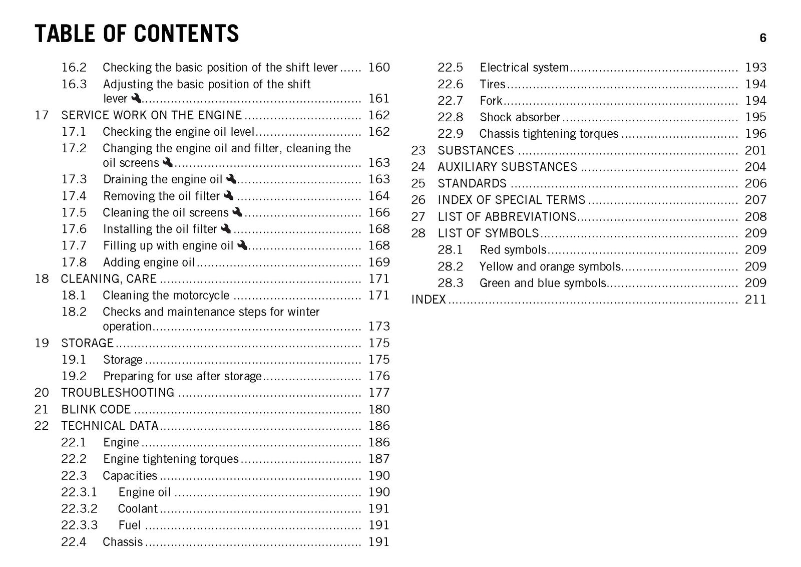 KTM 690 Enduro R Owners Manual 2017 - STEEL WIRE BOUND - PROTECTIVE COVERS