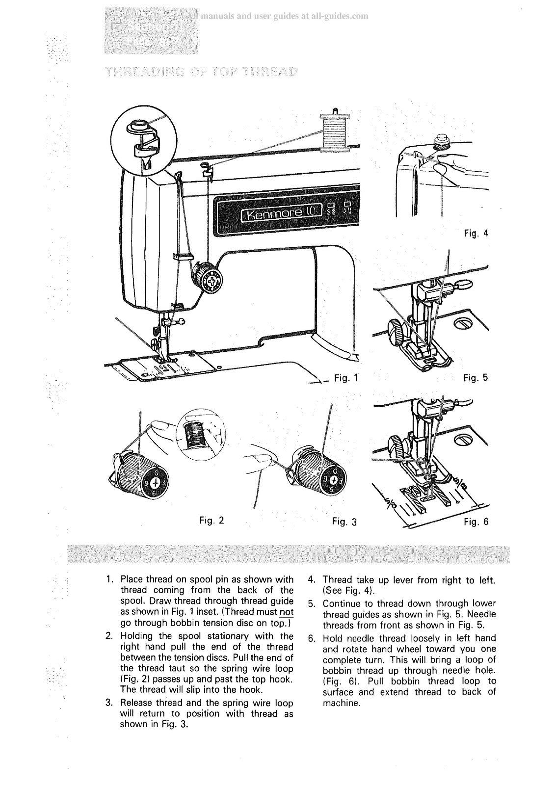 KENMORE 1252 Zig Zag Sewing Machine Instruction Manual - WIRE BOUND - COVERS