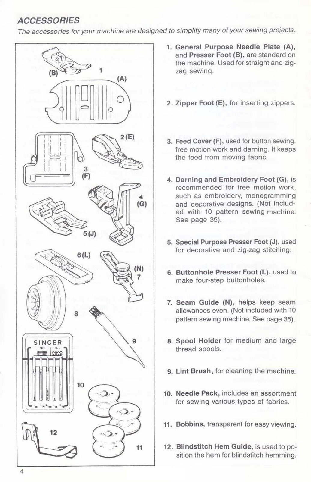SINGER 9410 10  13 Pattern Sewing Machine Manual - WIRE BOUND - TOUGH COVERS