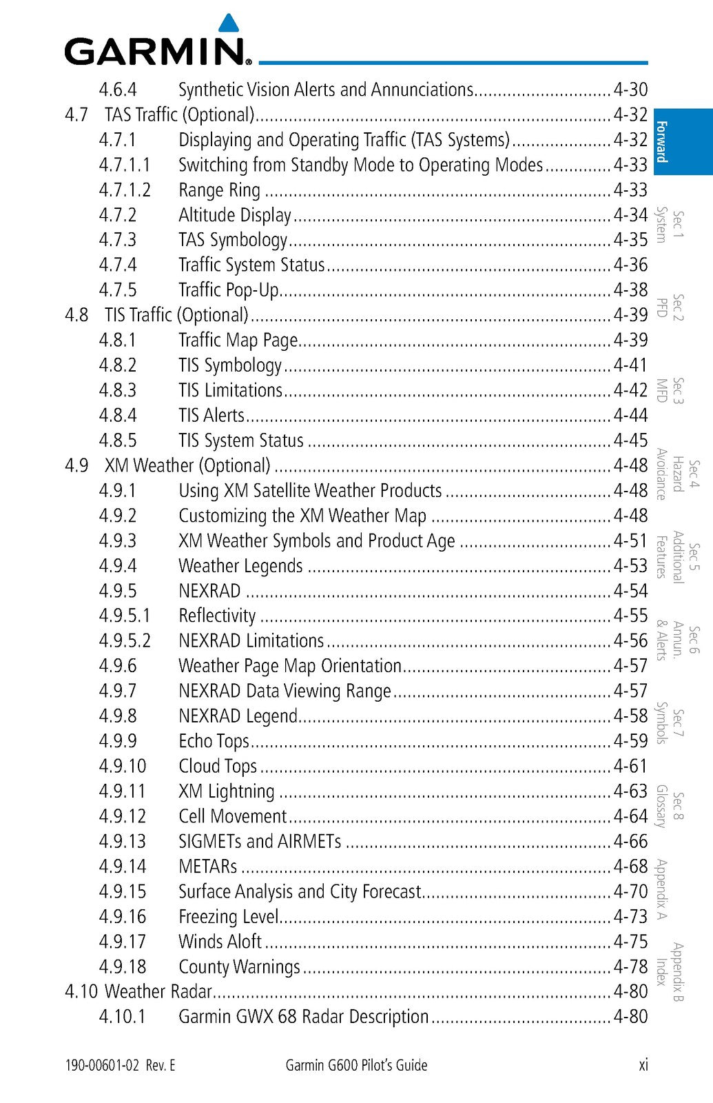 GARMIN G600 Pilots Guide 2011 - STEEL WIRE BOUND - PROTECTIVE COVERS